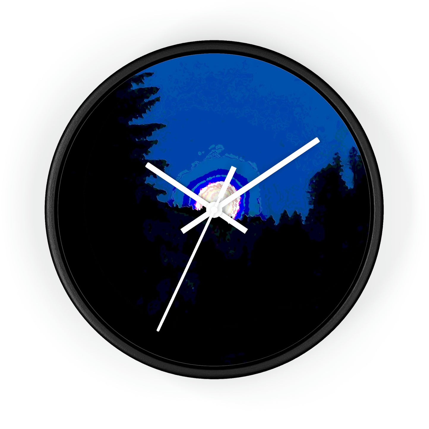 Wall clock ... "The Road Home" ...' Over The River & Through The Woods To? ...' ... Moonscape Near Elk City, Idaho ... Original Works ... 5Jan23 ...