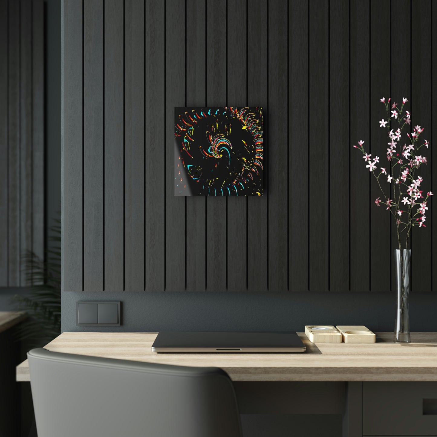 Acrylic Prints ... "Waning Moon" ... Central Idaho ... October 2022 ... Rendering Time: 22 Hours ... Original Works ...
