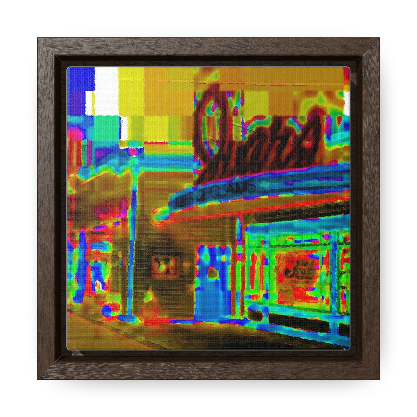 Gallery Canvas Wraps, Square Frame ...  In-A-Hurry & Stressed? ... Remember: Keep "Clam" ... Clam_Happy ...  'Ivars: Seattle Waterfront' ... Personal Archives ... Original Works ...