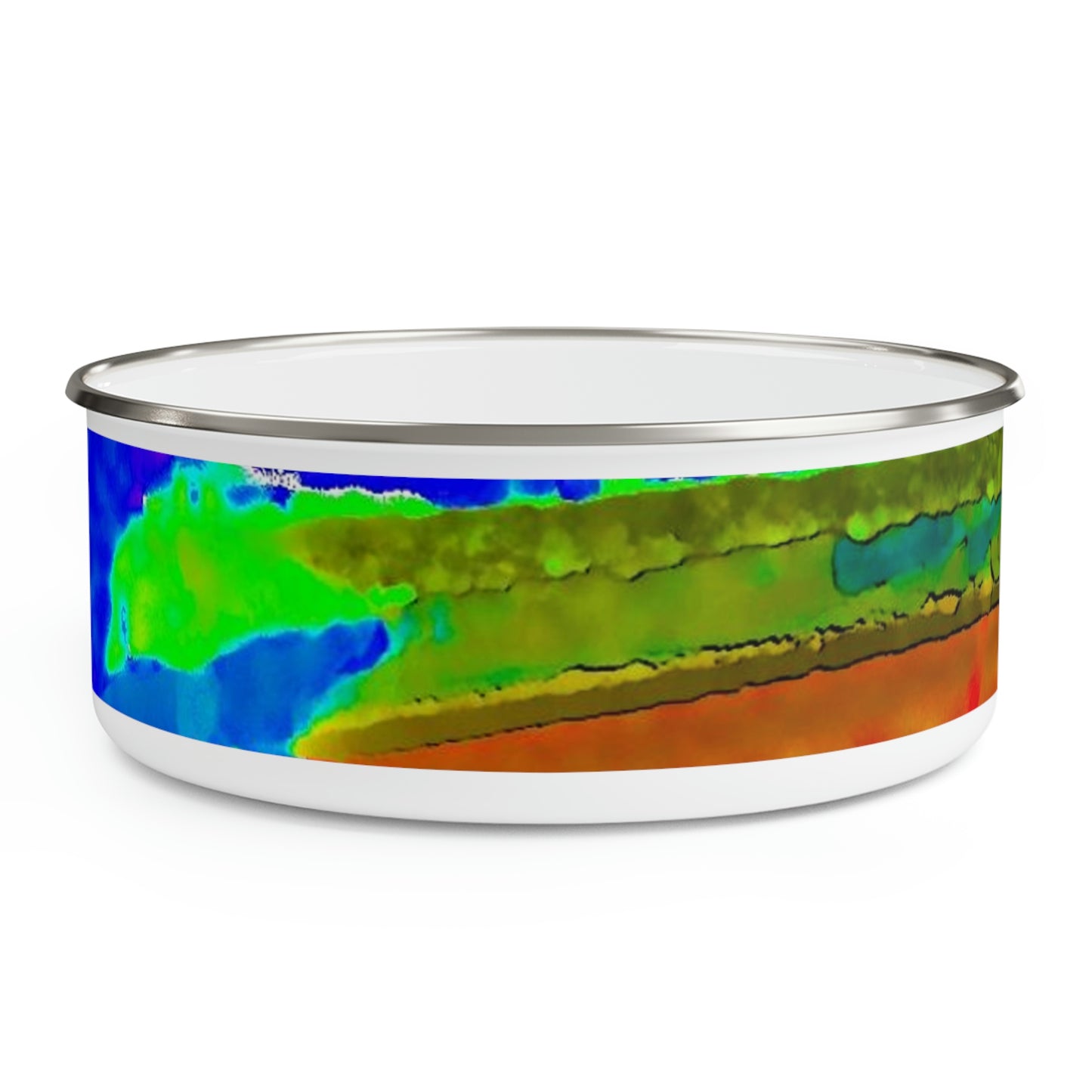 Enamel Bowl ..."Lombard Street San Francisco, CA, USA" ... Family Archives 1970's ... Original Works ...
