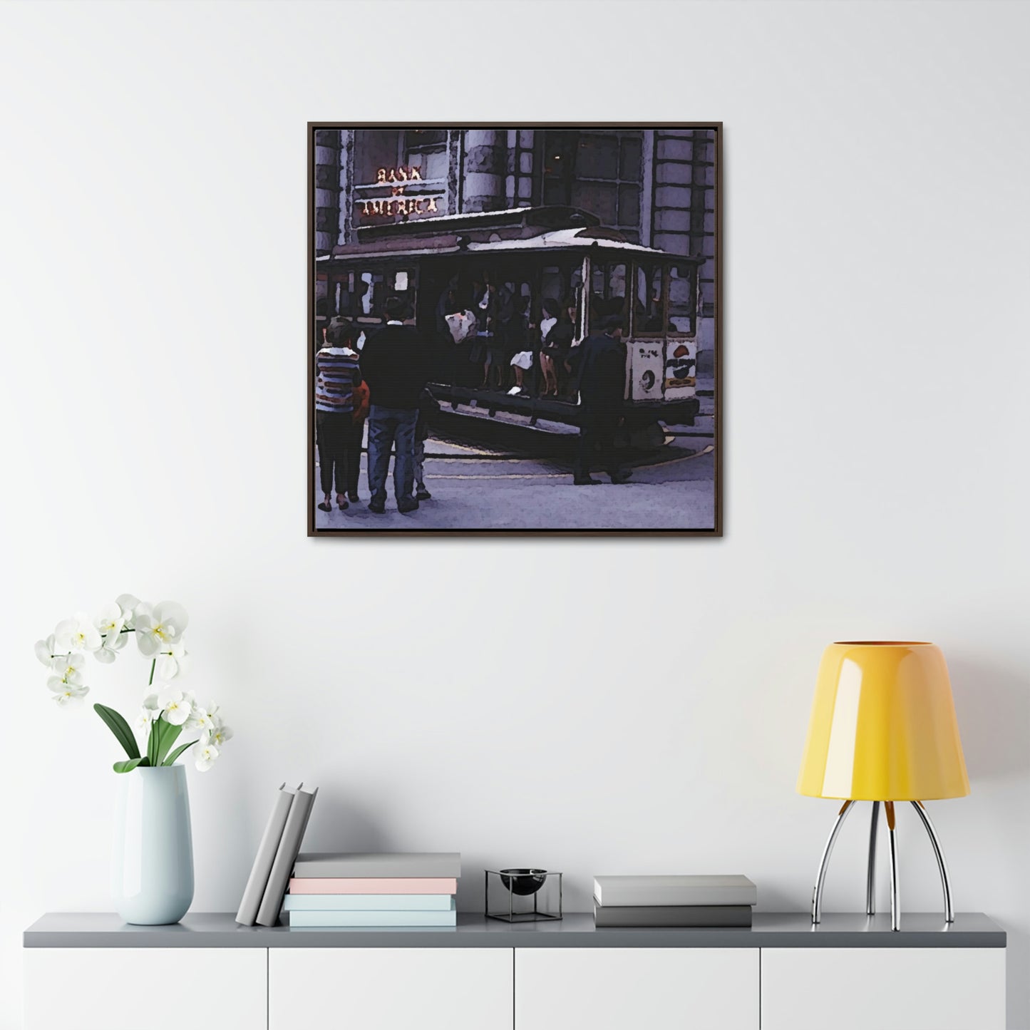 Gallery Canvas Wraps, Square Frame ... San Francisco ... 'Rice-A-Roni-A-San Francisco Treat' ... "A Cable Car Classic" ... Family Archives: 1973 ... Original Works ...