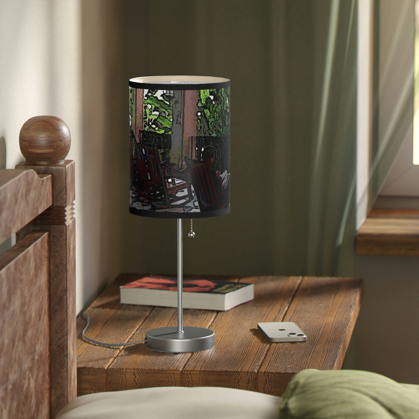 Lamp on a Stand, US|CA plug ...Lanai & Rocking Chairs At: 'The Pink Palace' ... The Royal Hawai'ian ... Honolulu, HI ... '27Oct2014' ... Original Works ...