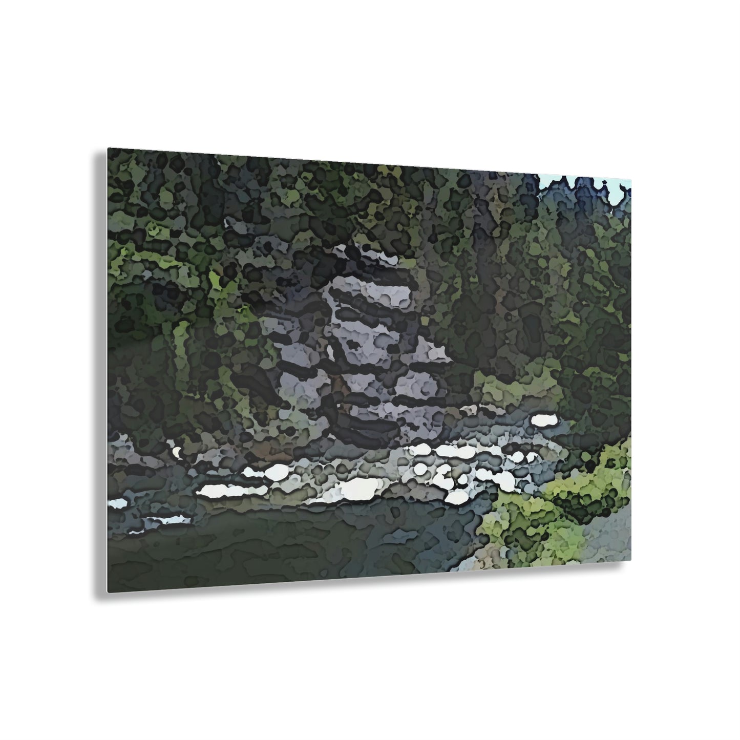 Acrylic Prints ...  "I Am Innocent" ... Tricky-Dick Immortalized ... Nixon Rock: Along The River ... Central Idaho, Summer 2020 ... Original Works ...