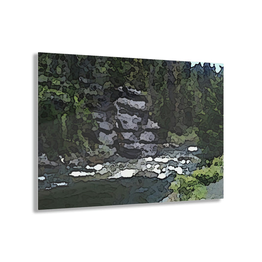 Acrylic Prints ...  "I Am Innocent" ... Tricky-Dick Immortalized ... Nixon Rock: Along The River ... Central Idaho, Summer 2020 ... Original Works ...