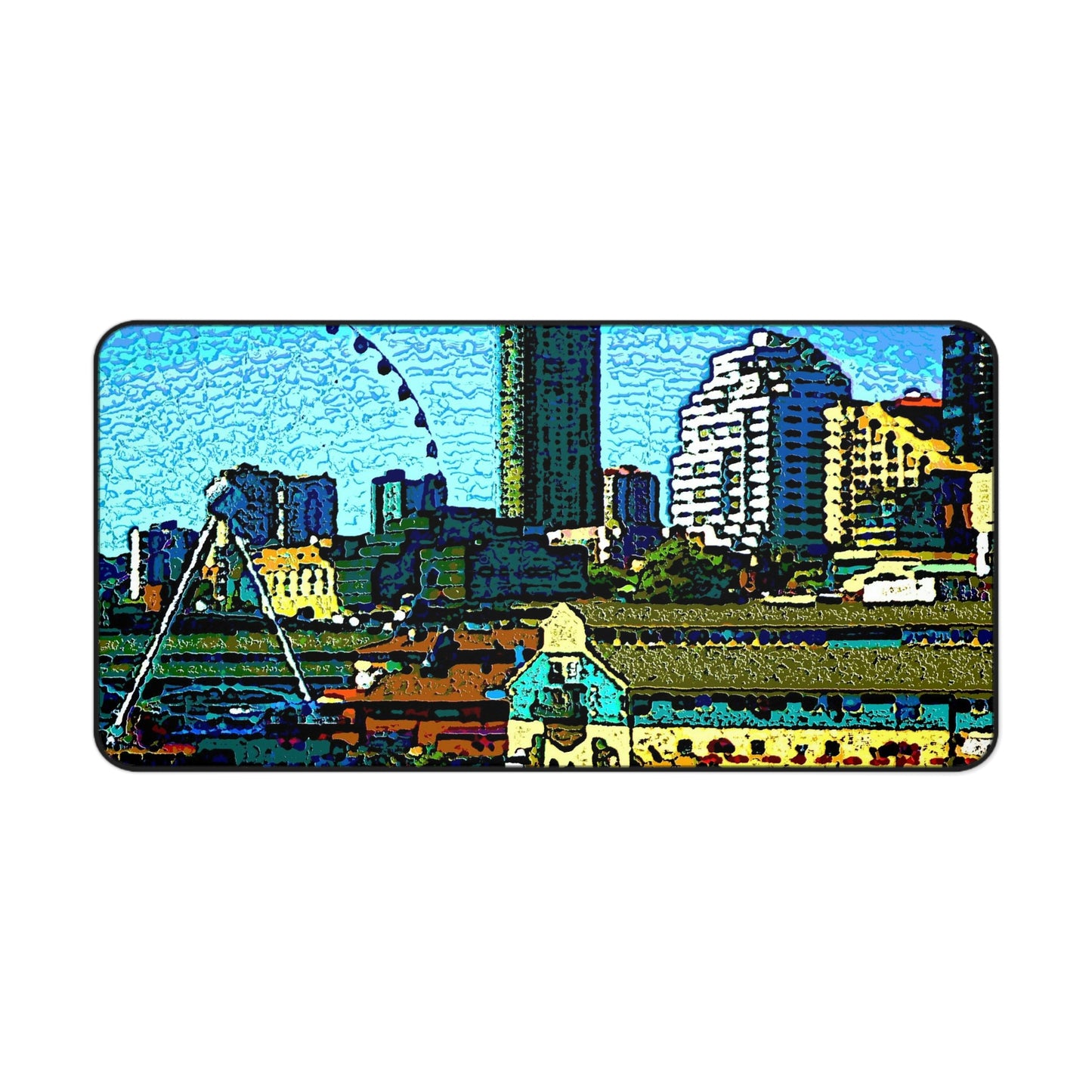 Desk Mat ... That Classic Wheel ... 'Seattle's Wheel' ... & Old Classic Waterside Vendors ...  'Family Archives' ... Original Works ...