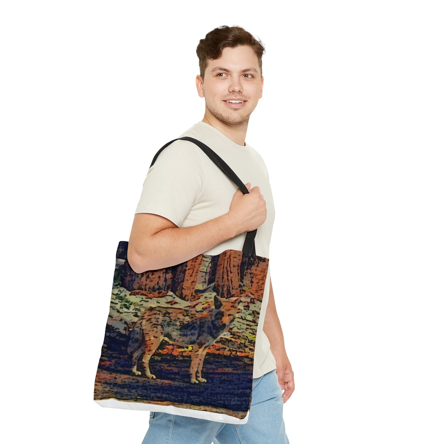 Tote Bag (AOP) ... Coyote ... "Yosemite Valley: Circa May23 ... KPH Base Photo" ... Original Works ...