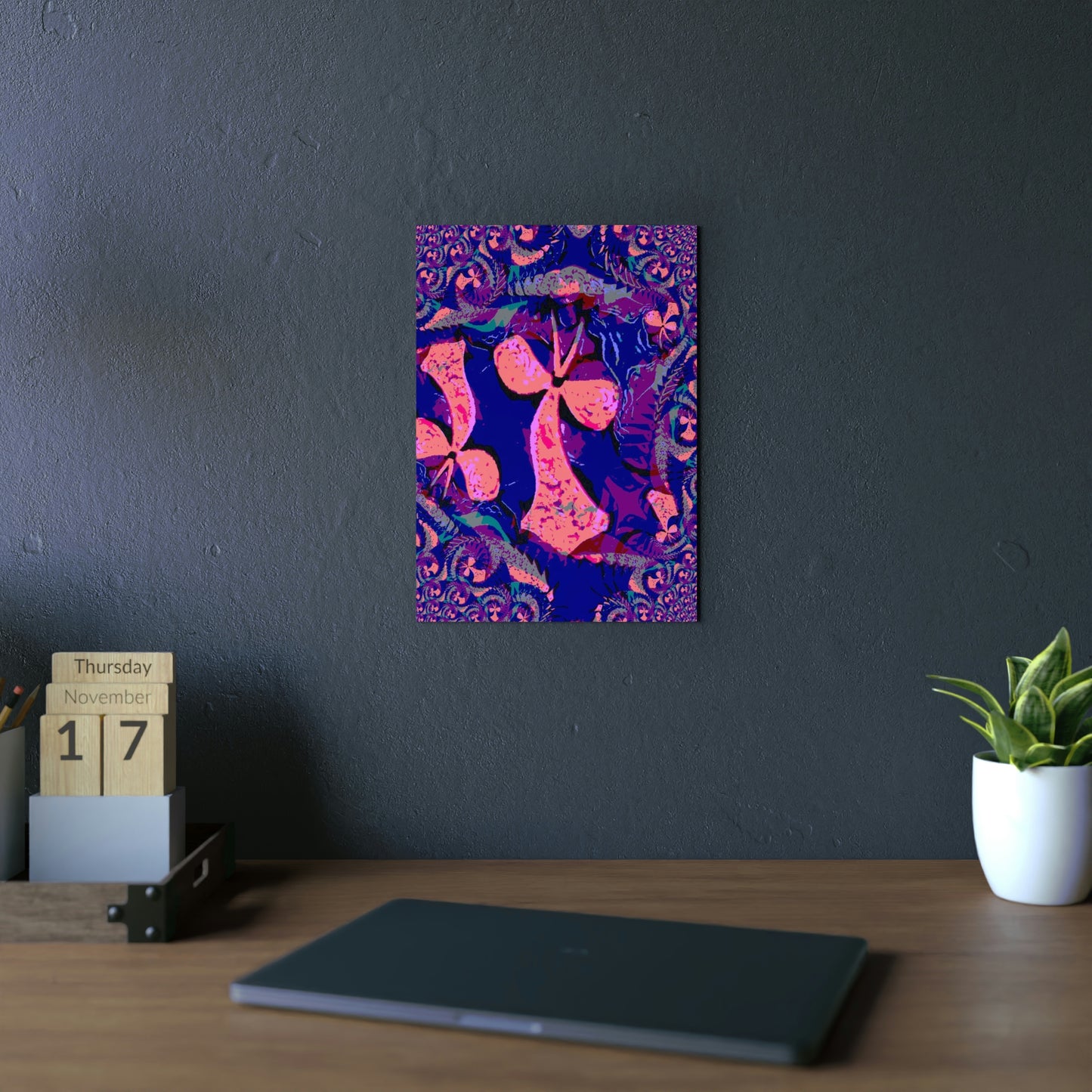 Aluminum Composite Panels ... "A Model's Showcase & Photo-Shoot" ... 'Pink, Purple, Blue ... Pink, Purple, Blue' ... Fractals & Illusions ... Circa Dec 2022 ... Client Portfolio ... Original Works ...