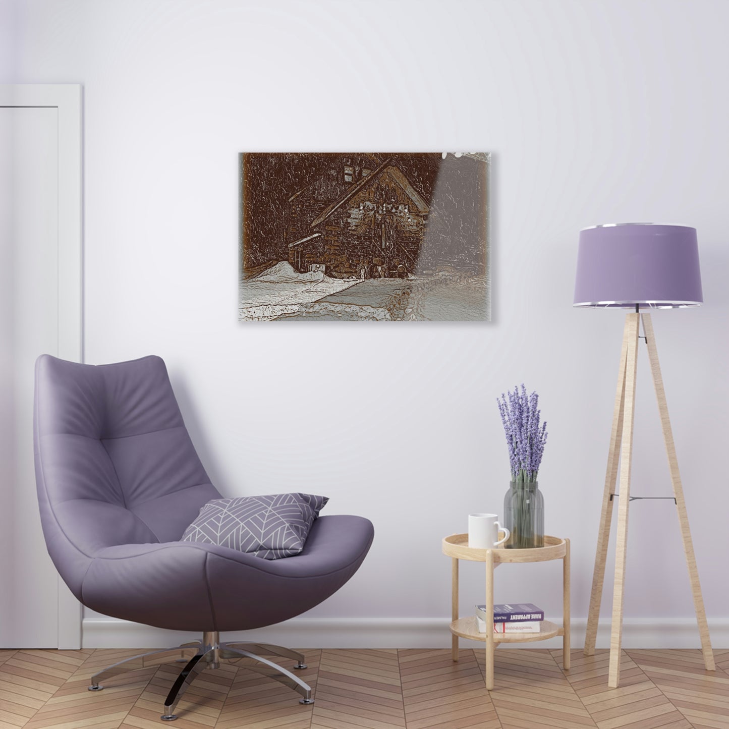 Acrylic Prints ... "A Cold, Snowy, Quiet Morning 'Above-The-Creek' ... " ... Original Works ...