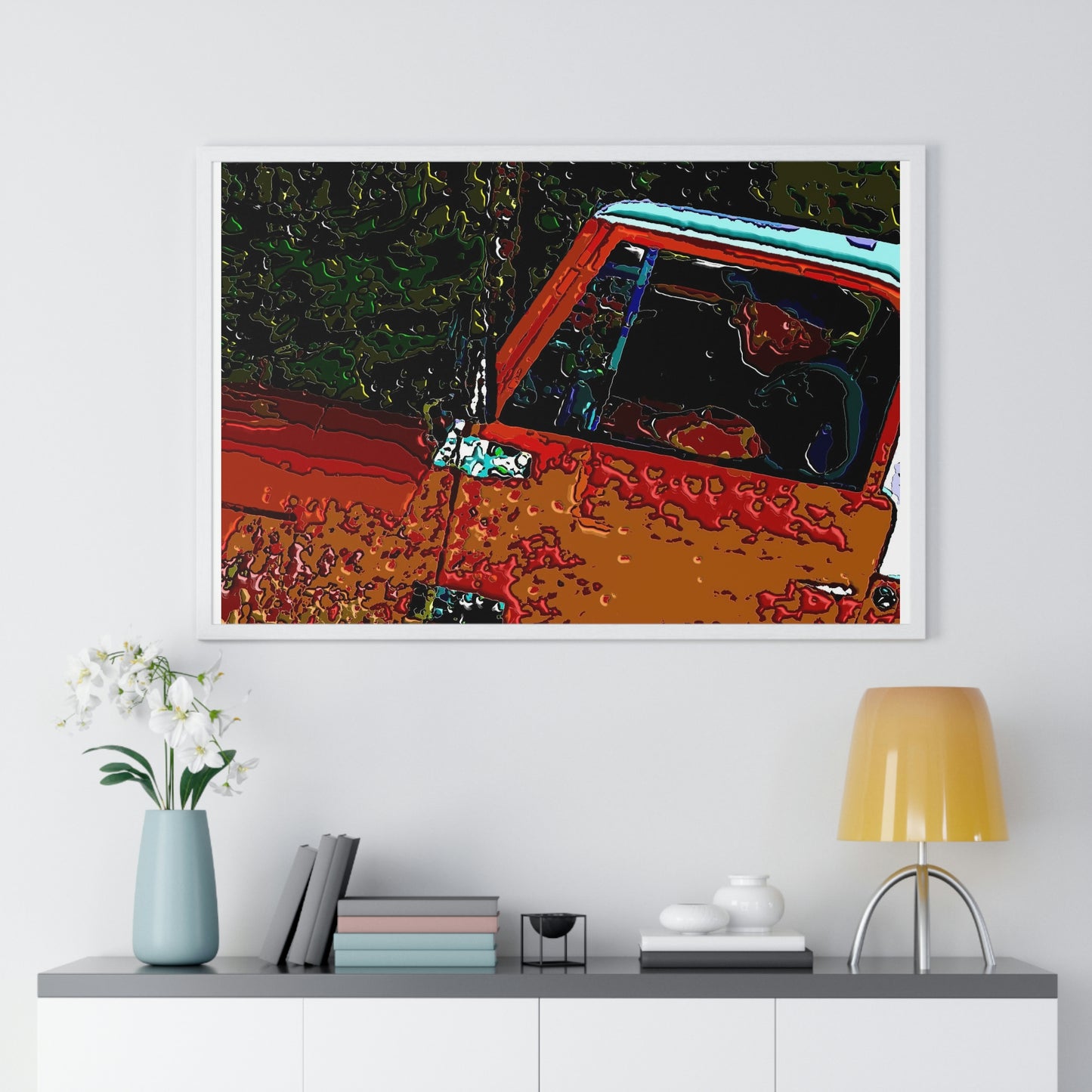 Premium Framed Horizontal Poster ... How-To-Drive-Idaho's-Mountain_Roads ... "Like A Professional" ... "Truckin' Like The Doo-Dah-Man" ...