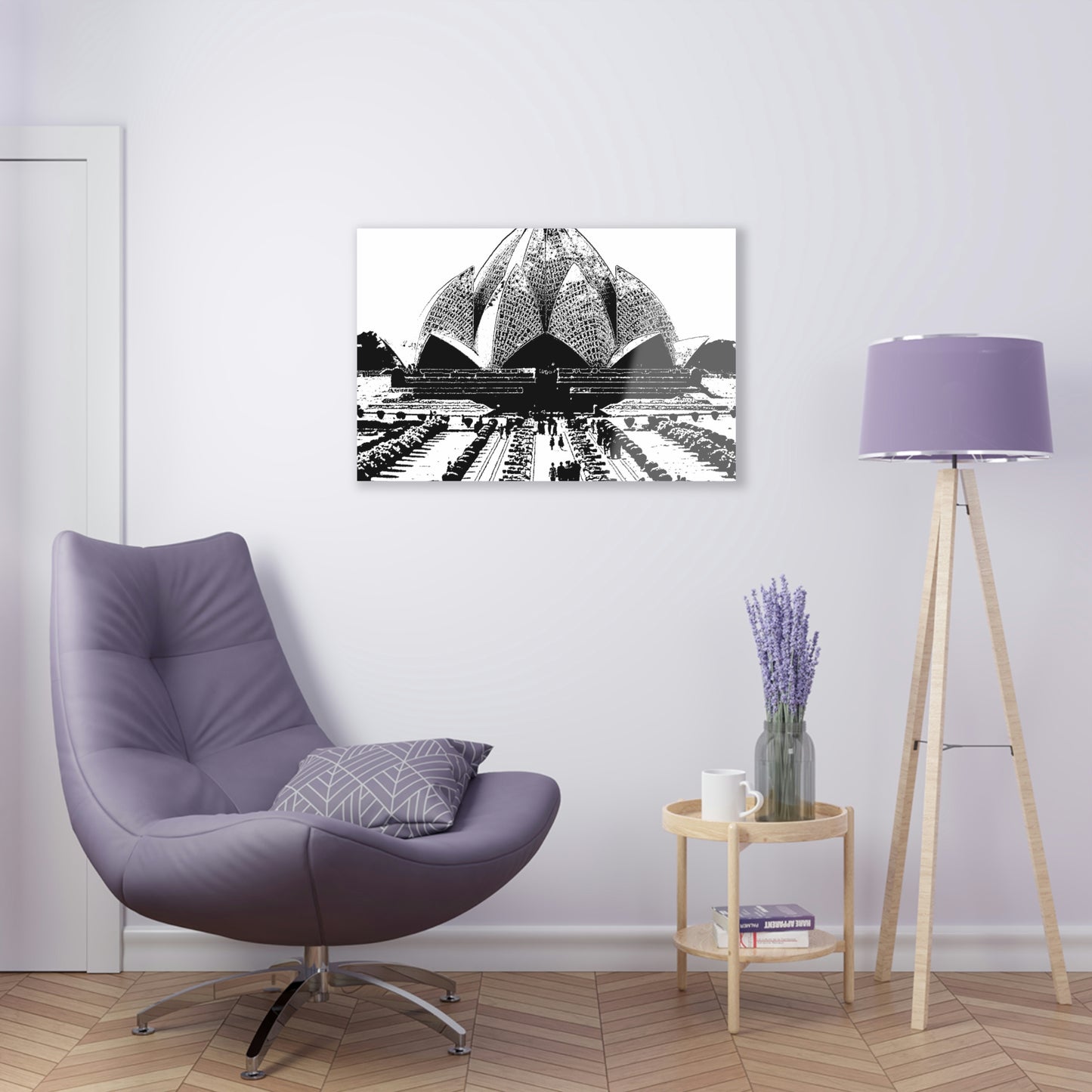 Acrylic Prints ... 'Bahai'i House-Of-Worship' ... "Lotus Temple: Delhi, India, 2008" ... Original Works ...