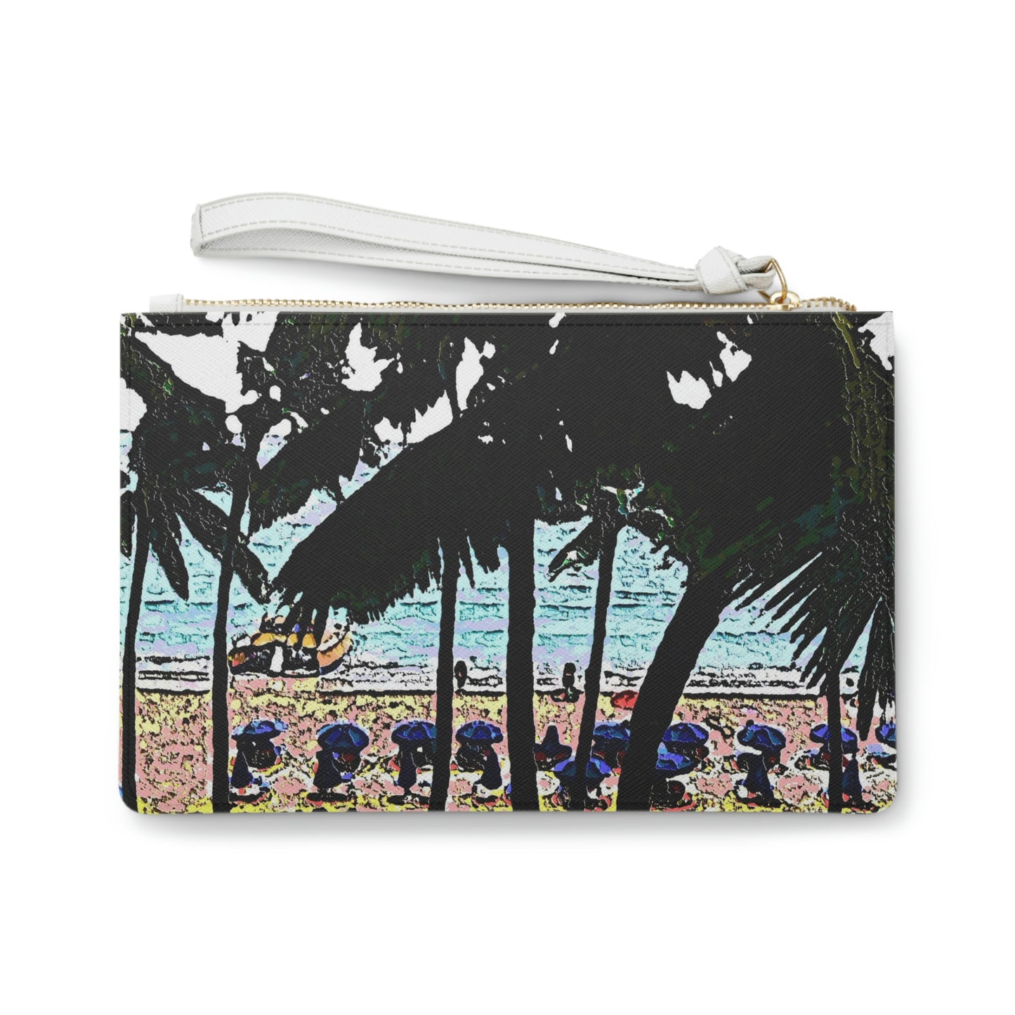 Clutch Bag ... "A Beautiful Beach Amongst The Palms" ... The Outrigger Waikiki, Honolulu, Oahu ... Original Works ...