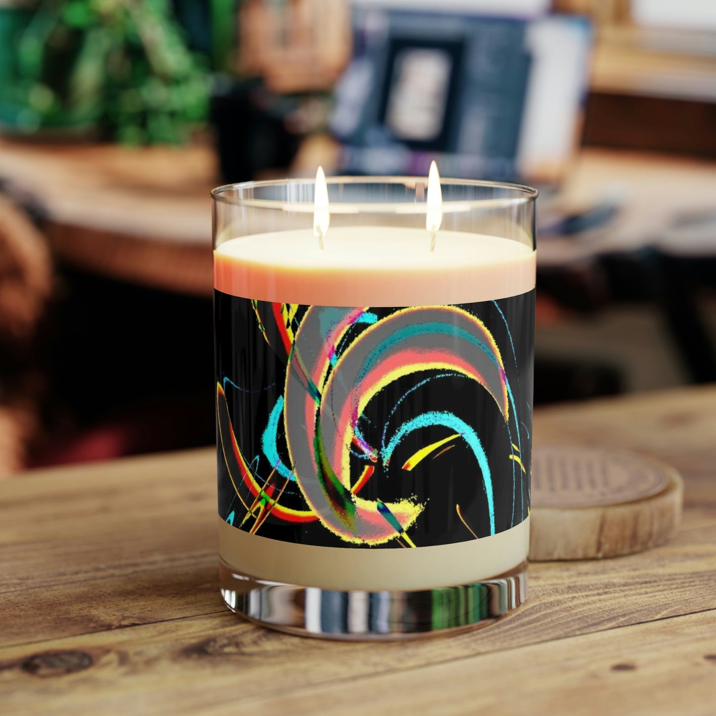 Scented Candle - Full Glass, 11oz ... "Waning Moon" ... Central Idaho ... October 2022 ... Rendering Time: 22 Hours ... Original Works ...