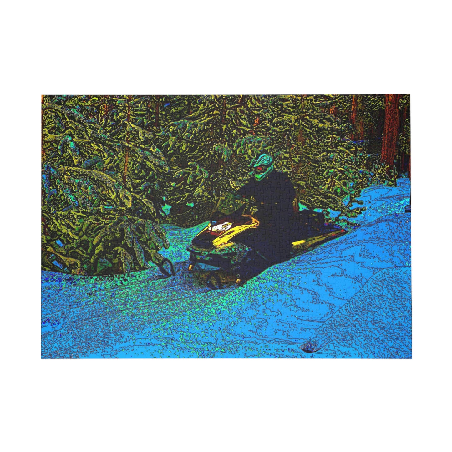 Puzzle (96, 252, 500, 1000-Piece) ... Yep ... "Another Day ... Riding Through The Wilderness ... " ... February 2023 ... Original Works ...