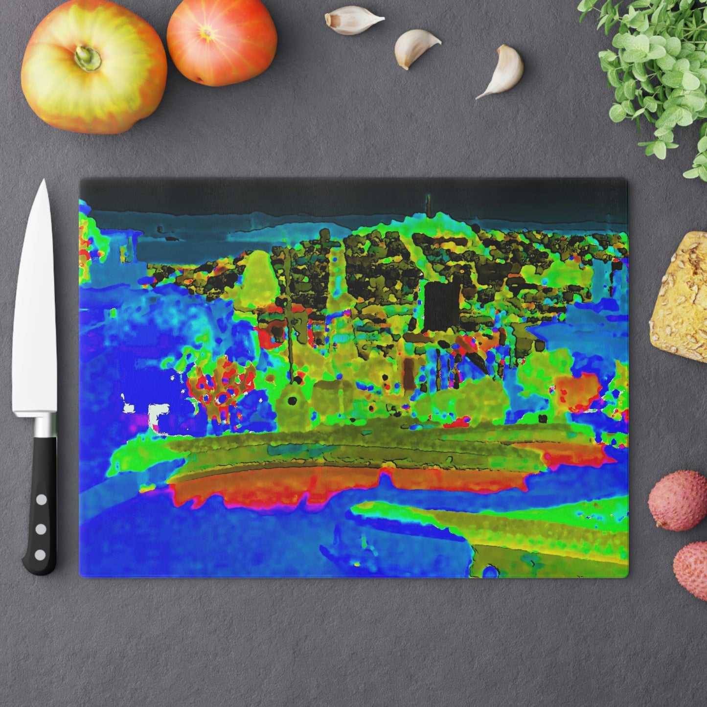 Cutting Board ..."Lombard Street San Francisco, CA, USA" ... Family Archives 1970's ... Original Works ...