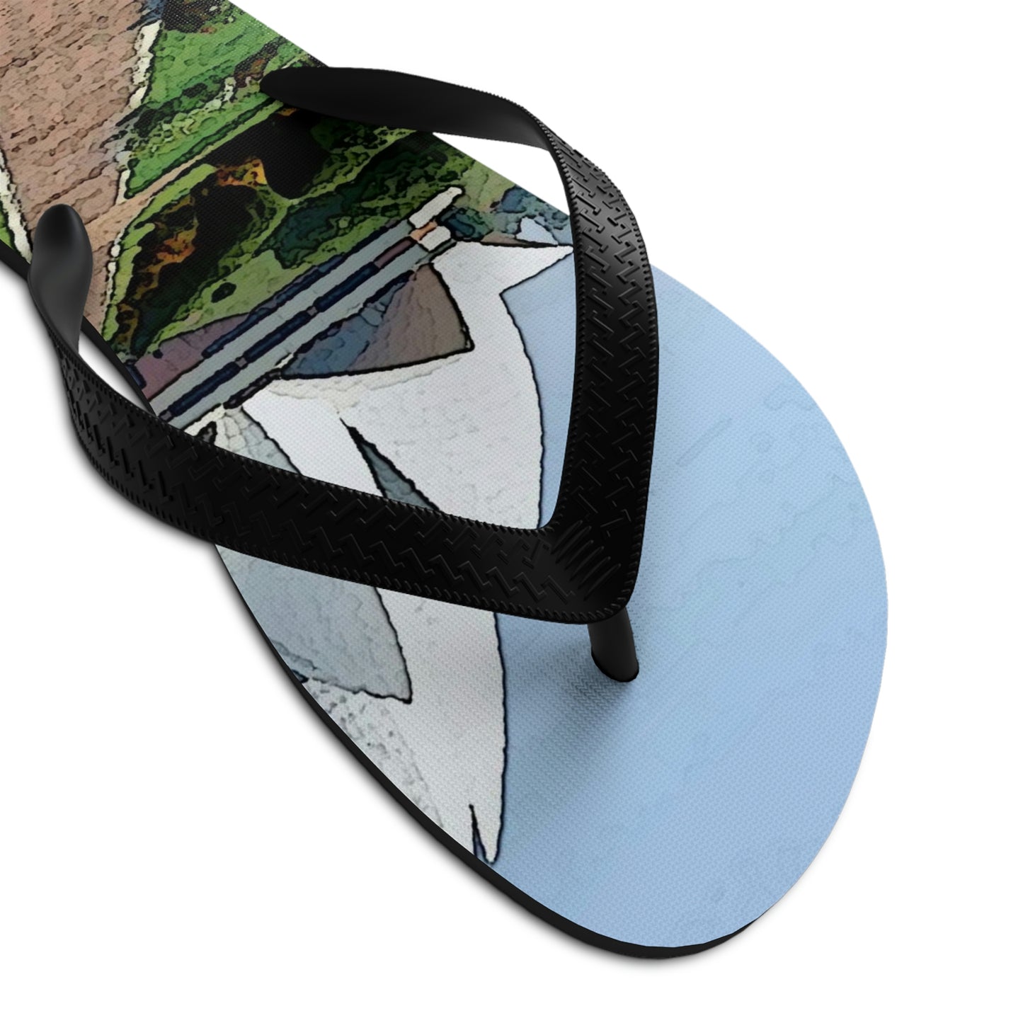 Unisex Flip-Flops ... 'Bahai'i House-Of-Worship' ... "Lotus Temple: Delhi, India, 2008" ... Original Works ...
