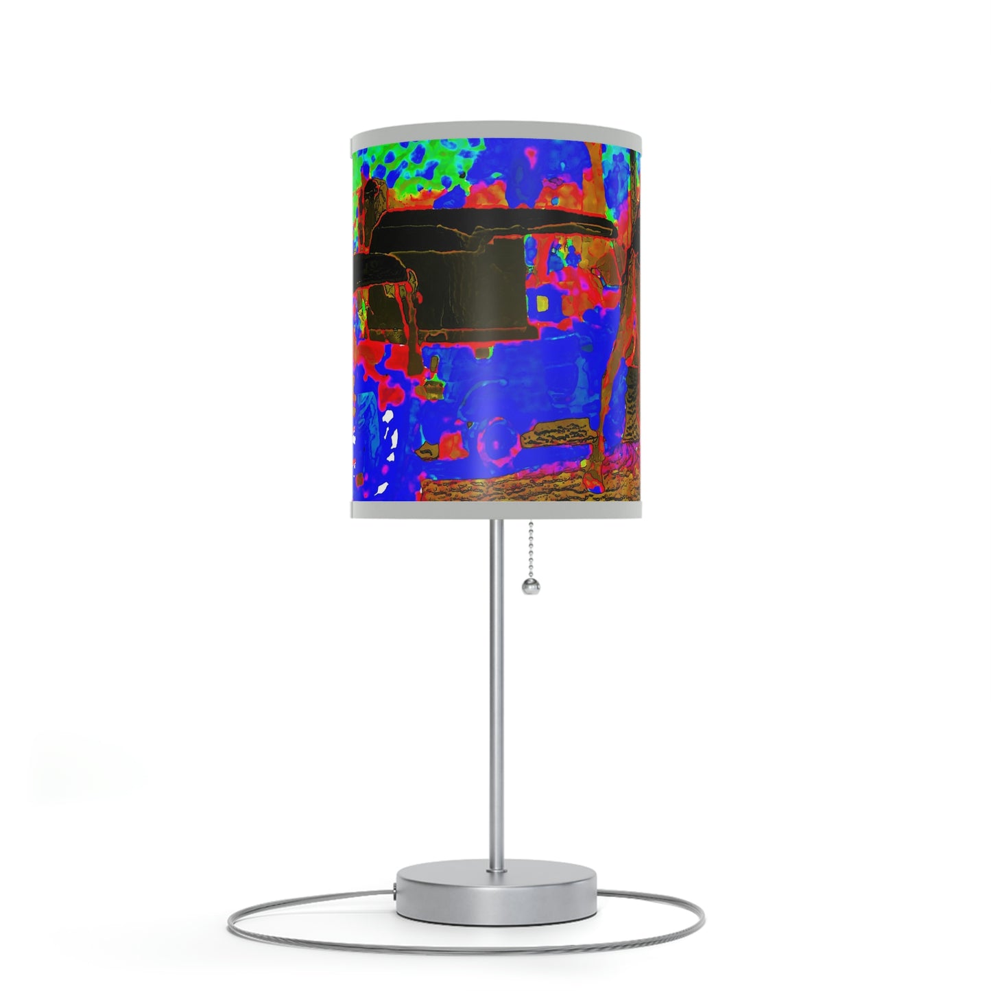 Lamp on a Stand, US|CA plug ... "Truckin'-Up-To-Buffalo ... 'Oops - Wrong Country' ... Truckin'-Up-To-New Delll -'E' ... " ... (Delhi, India) ... 5July2007. Original Works ...