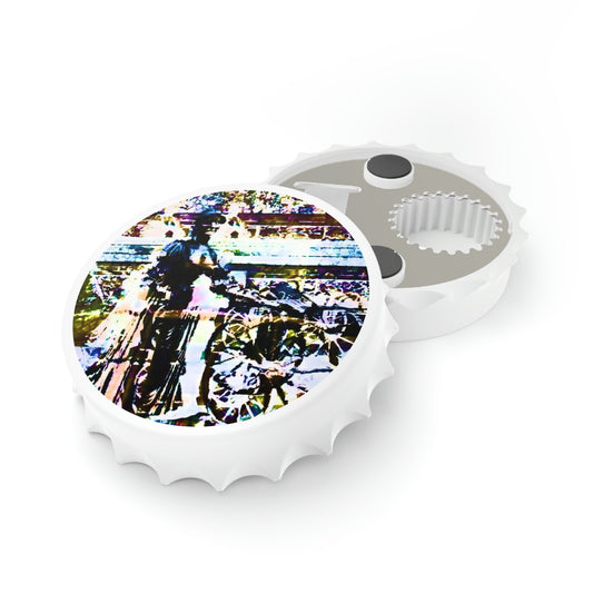 Bottle Opener ... Dublin's "Molly Malone Along Grafton Street" ... Cryin' Cockels & Muscles Alive-Alive-Oh ... Circa 2003 ... Original Works ...