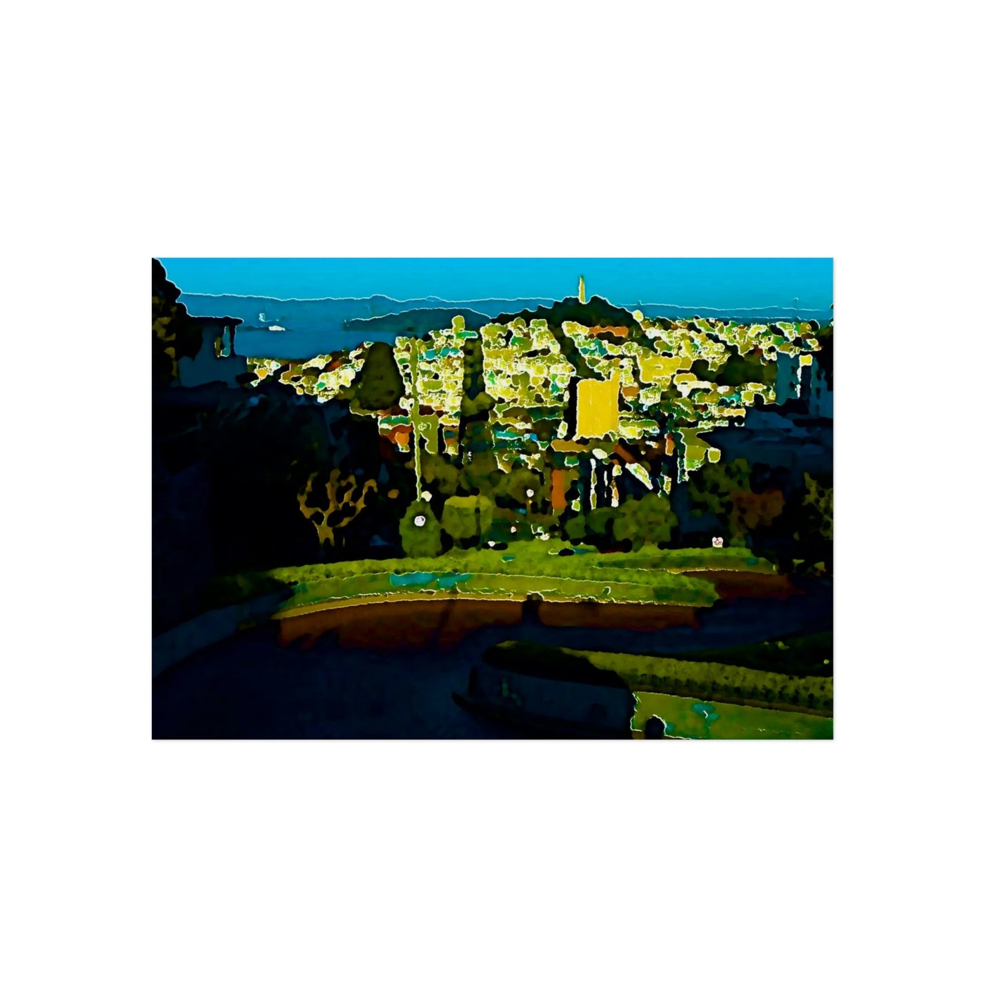Aluminum Composite Panels ... "A Very Curvy Road With Outstanding Views" ... 'Keep You Eyes On The Road!' ... Lombard St, SF, California_2 ... Family Archives (Father) ... Original Works ...