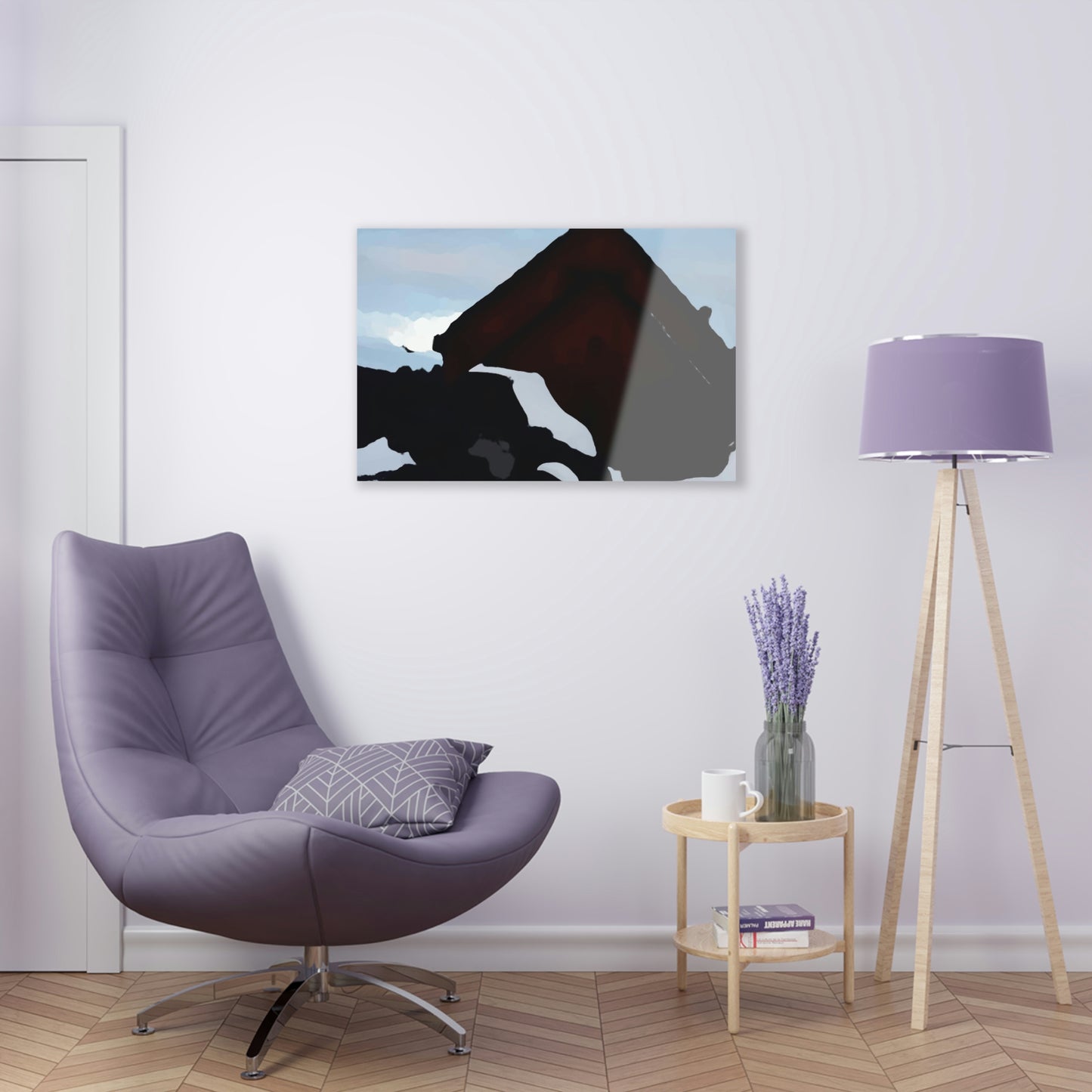 Acrylic Prints ... After An Intense Snow Storm ... 'Digging Out' ... A Vehicle & Cabin "In The Mountains" ... March 2023 ... Original Works ...