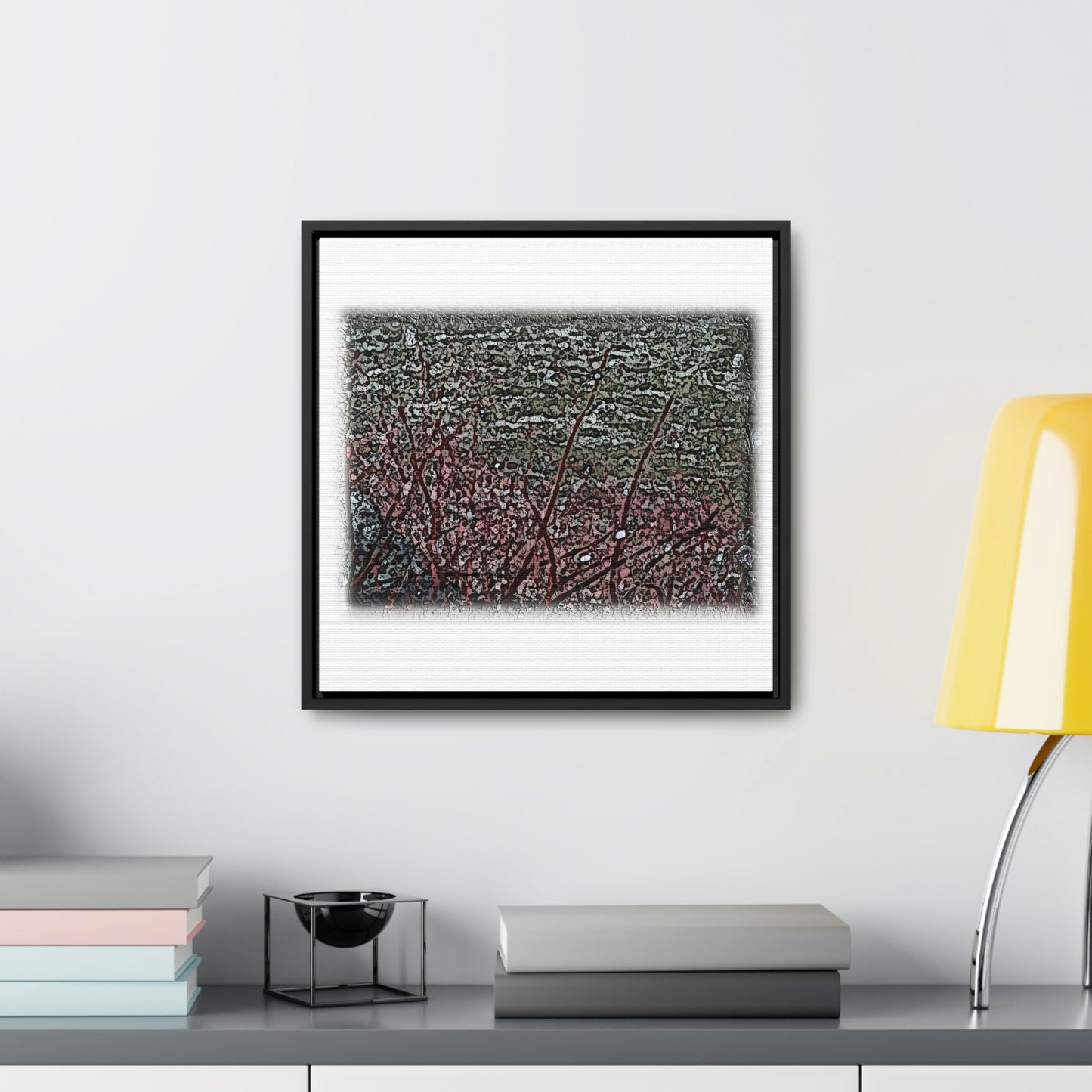 Gallery Canvas Wraps, Square Frame ... "A River Runs Through It" ... Red-Osier-Dogwood (Cornus Stonlifera 'Rubra') .. Original Works ... Central Idaho ...