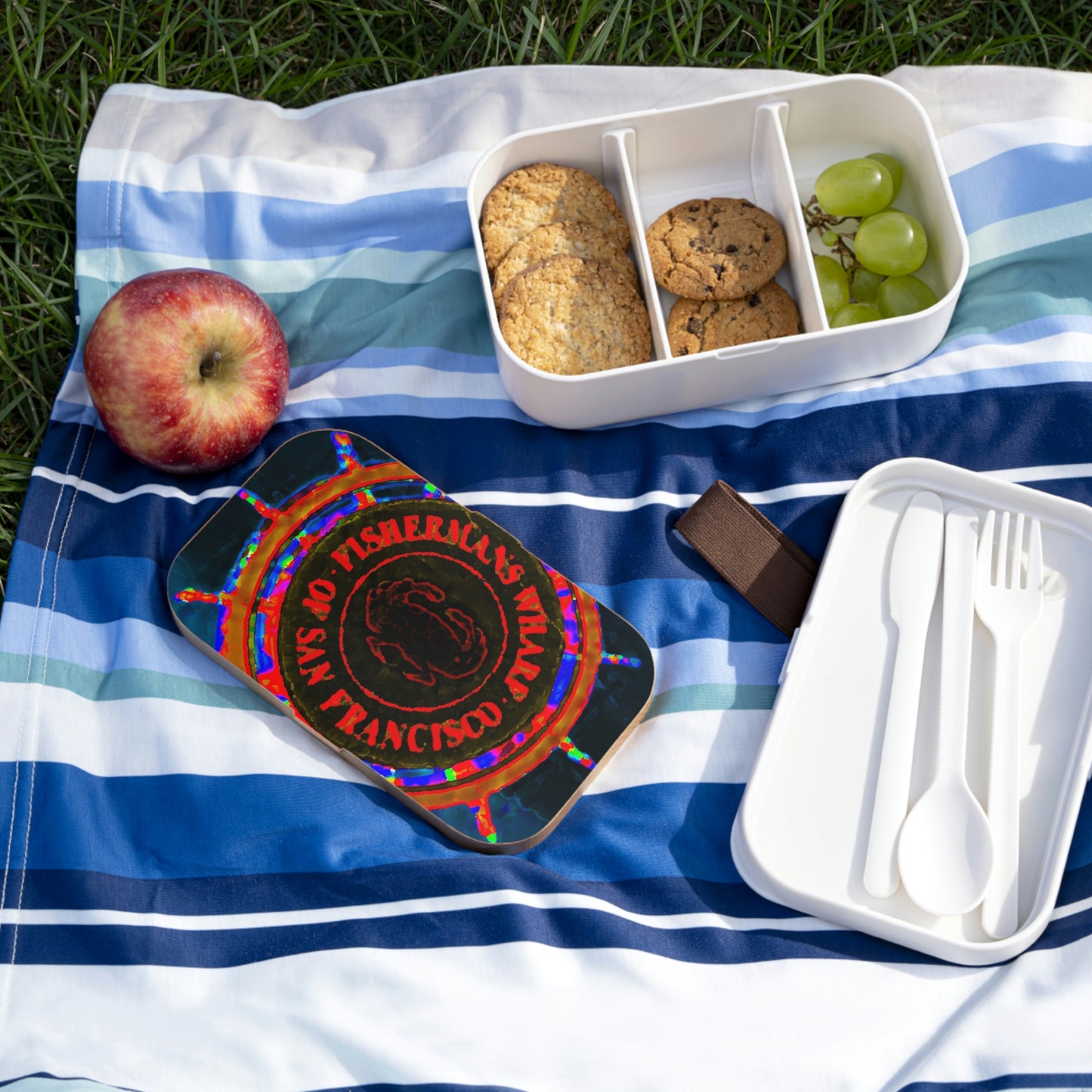 Bento Lunch Box ... "No.9 Fishermen's Grotto - Fishermen's Wharf, SF, California" ... Family Archives: 1970's ... Original Works ...