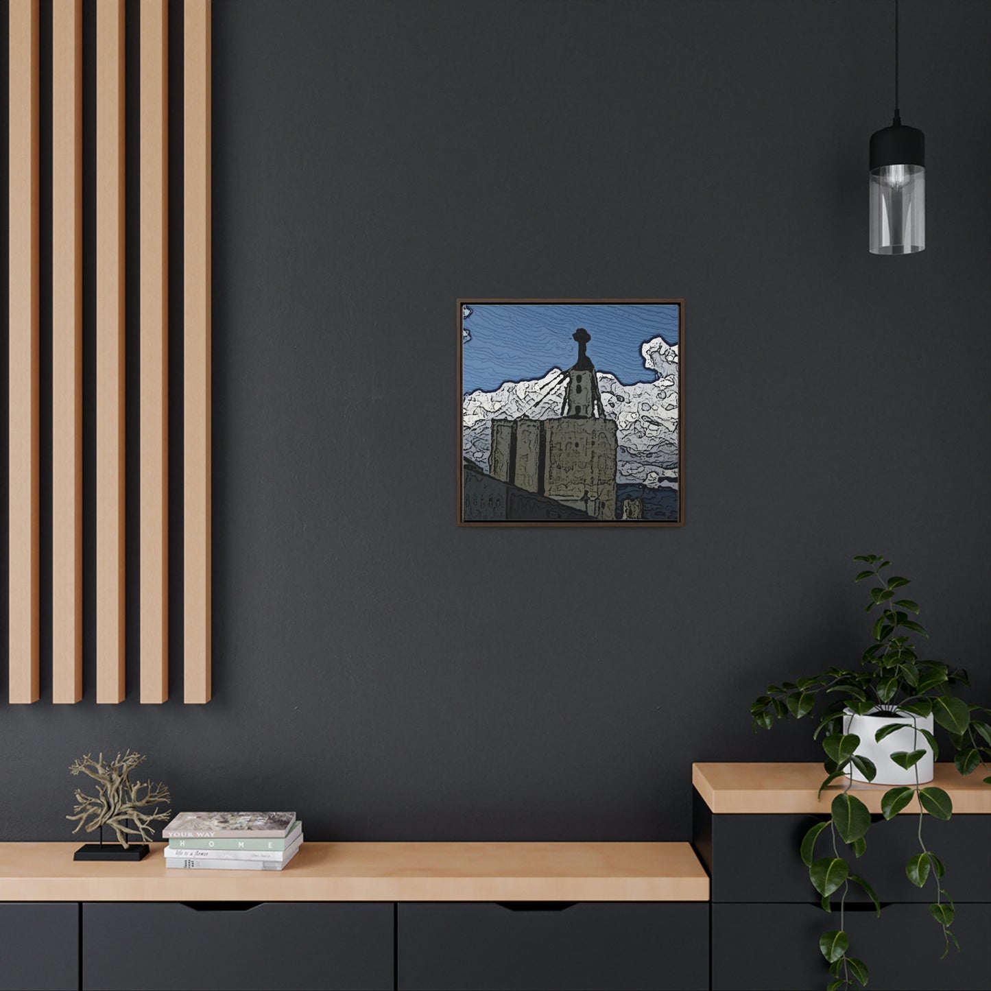 Gallery Canvas Wraps, Square Frame ..."ICP: Idaho County Propane ... 'Production Facilities Grangeville, Idaho' ... "  Original Works: Rendering Time: 10 Hours ...