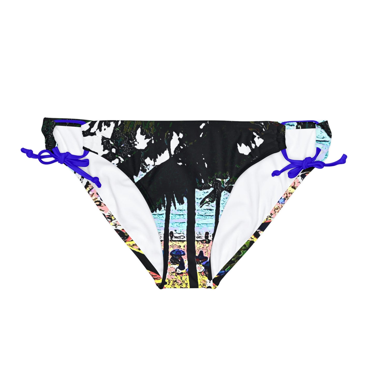 Loop Tie Side Bikini Bottom ...  "A Beautiful Beach Amongst The Palms" ... The Outrigger Waikiki, Honolulu, Oahu ... Original Works ...