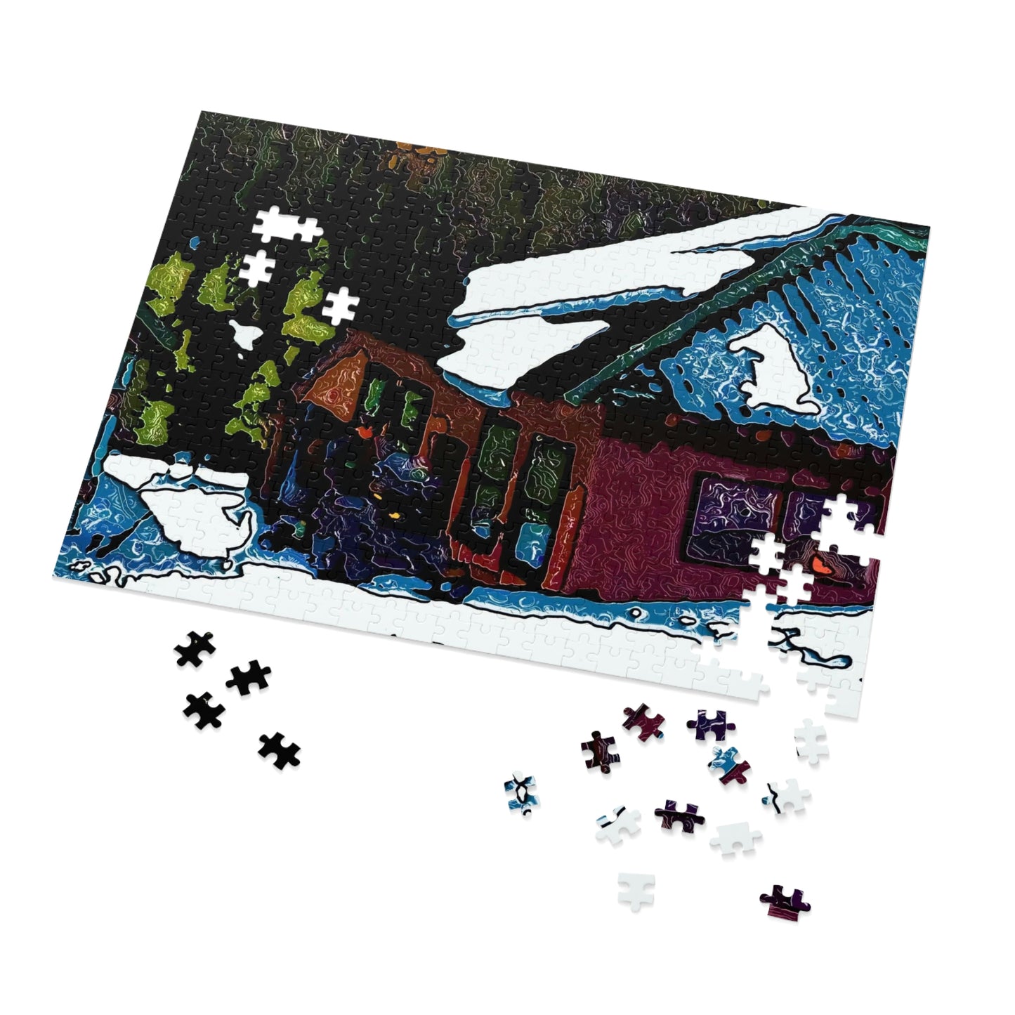 Jigsaw Puzzle (30, 110, 252, 500,1000-Piece) ... Piece-By-Piece ... "Count The Hours & Enjoy The Colors..!" ... Original Works: Phots' Photo: Les Objets D'Art ...