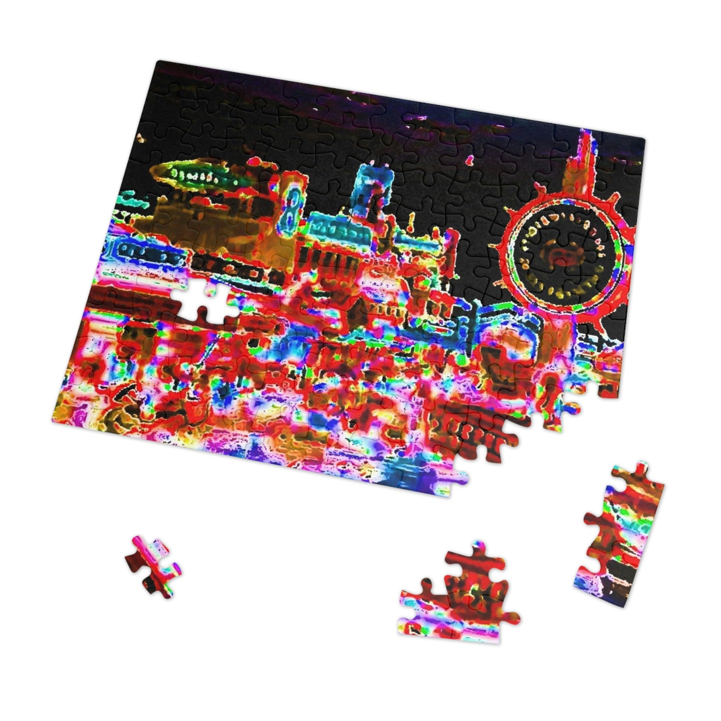 Jigsaw Puzzle (30, 110, 252, 500,1000-Piece) ... "No.9 Fishermen's Grotto - Fishermen's Wharf, SF, California" ... Family Archives: 1970's ... Original Works ...
