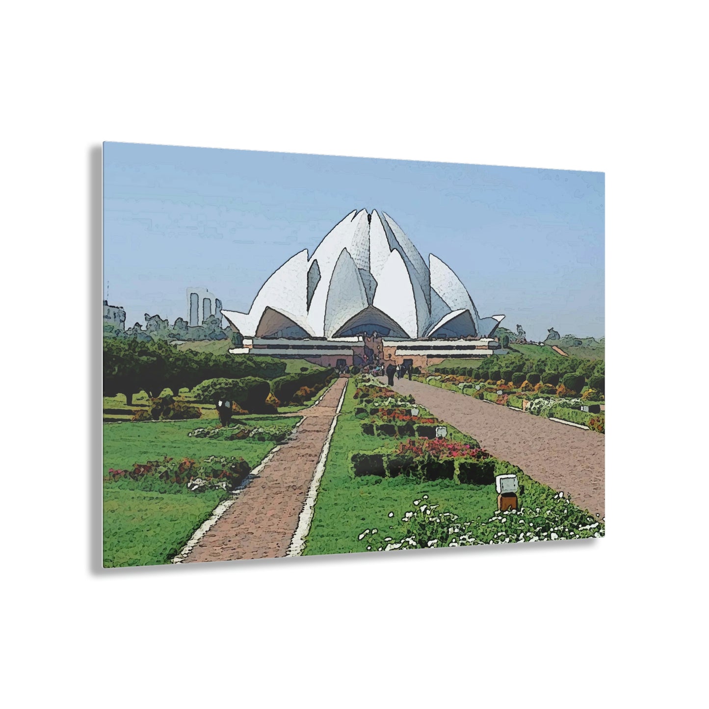 Acrylic Prints ... 'Bahai'i House-Of-Worship' ... "Lotus Temple: Delhi, India, 2008" ... Original Works ...
