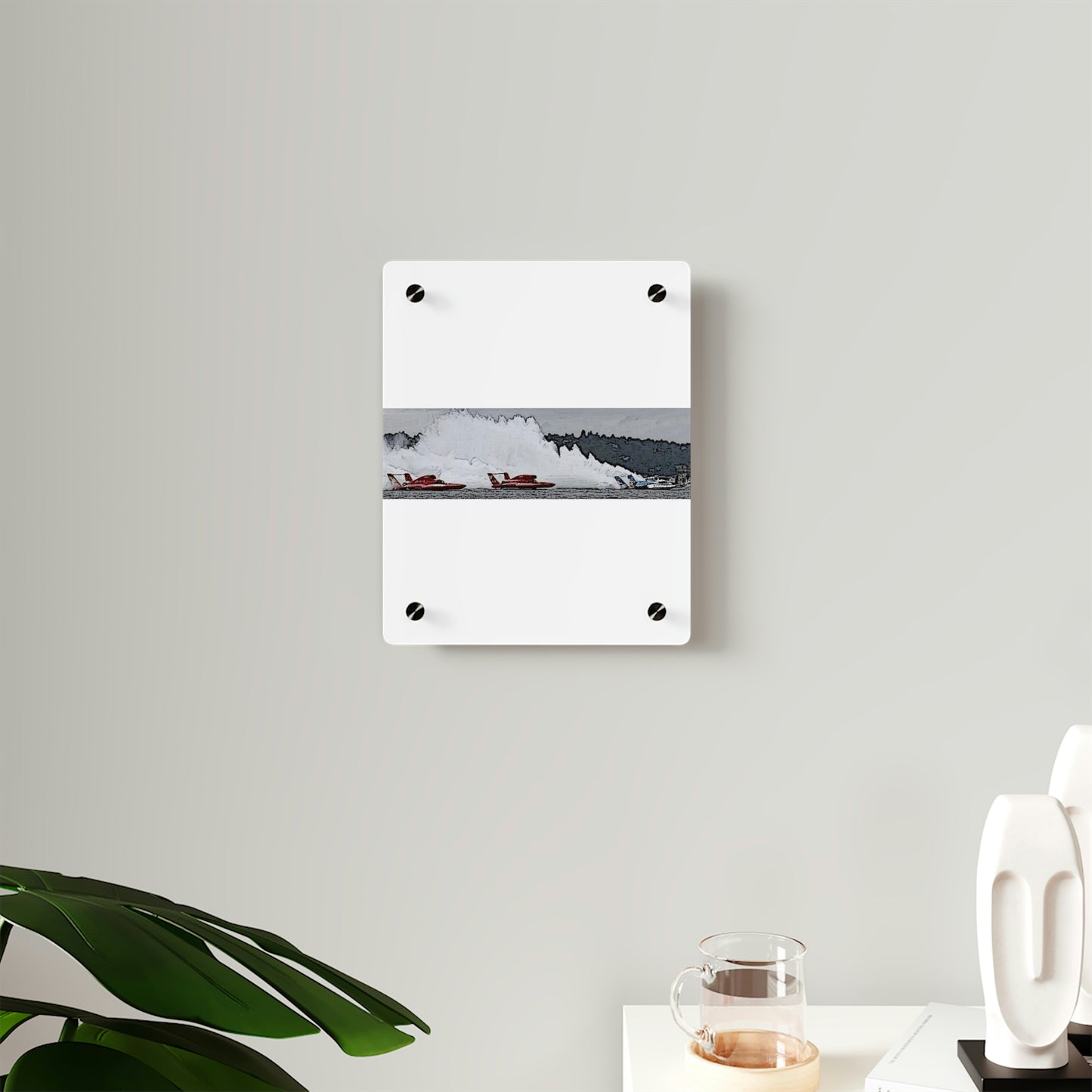 Acrylic Wall Art Panels ... Seattle Columbia Cup On Lake Washington ... "Dave Wilcox Heads For The Win" ... Associate Gift-Photo ... Original Works ...