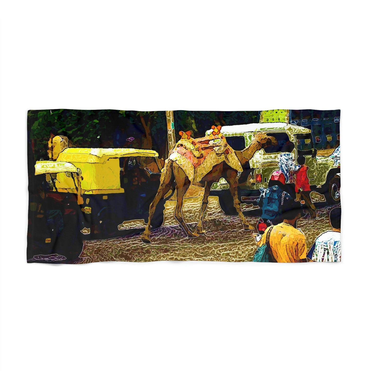 Beach Towel ... "Truckin'-Up-To-Buffalo ... 'Oops - Wrong Country' ... Truckin'-Up-To-New Delll -'E' ... " ... (Delhi, India) ... 5July2007. Original Works ...