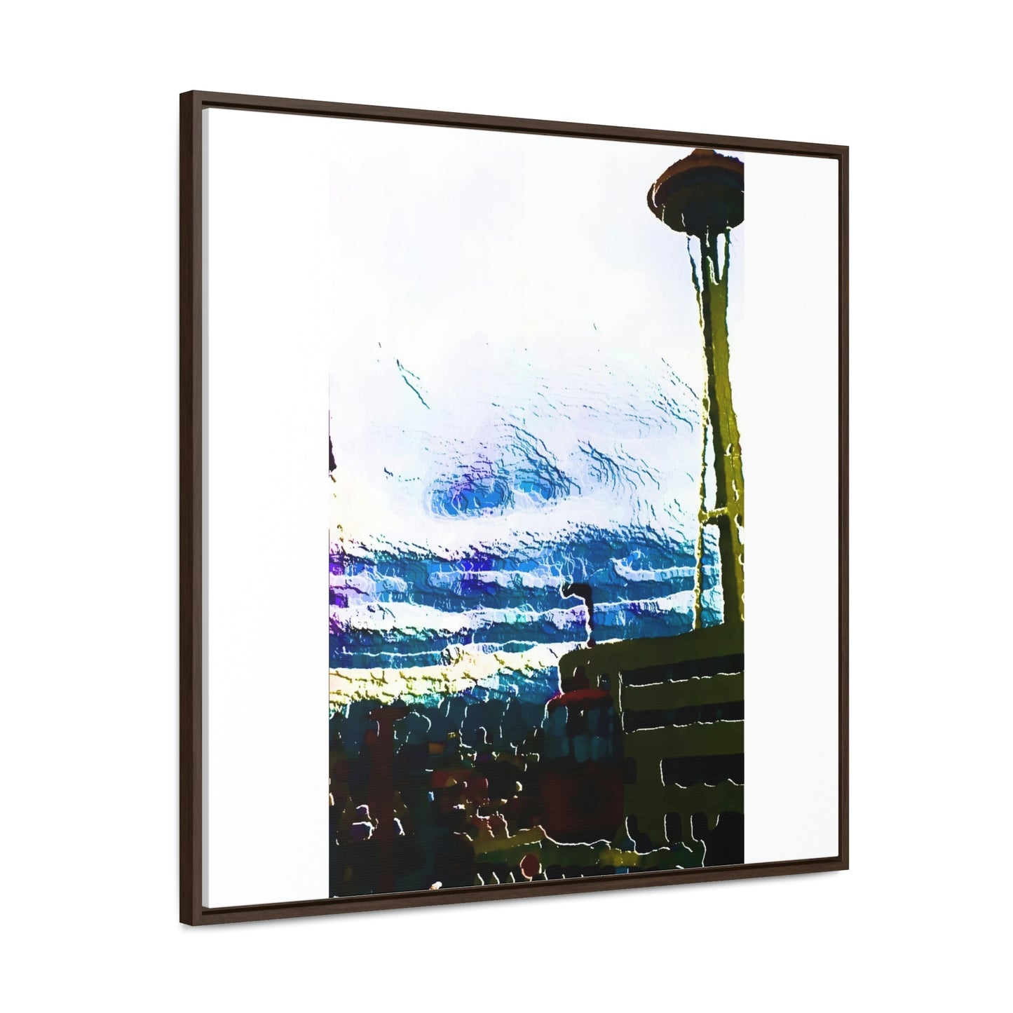Gallery Canvas Wraps, Square Frame ... Air Tram-Way Gondola & Seattle Space Needle: Seattle World's Fair: 1962 ... Original Works ...