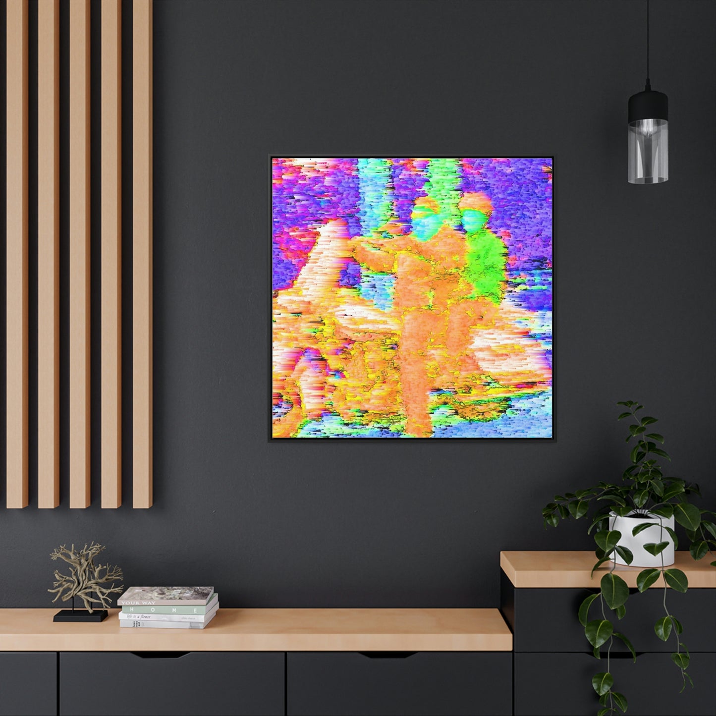 Gallery Canvas Wraps, Square Frame ...  "And 'I' Left His Dead A_s There By The Side-of-The-Road" ... Original Works ... (Grateful Dead: Me-And-My-Uncle)