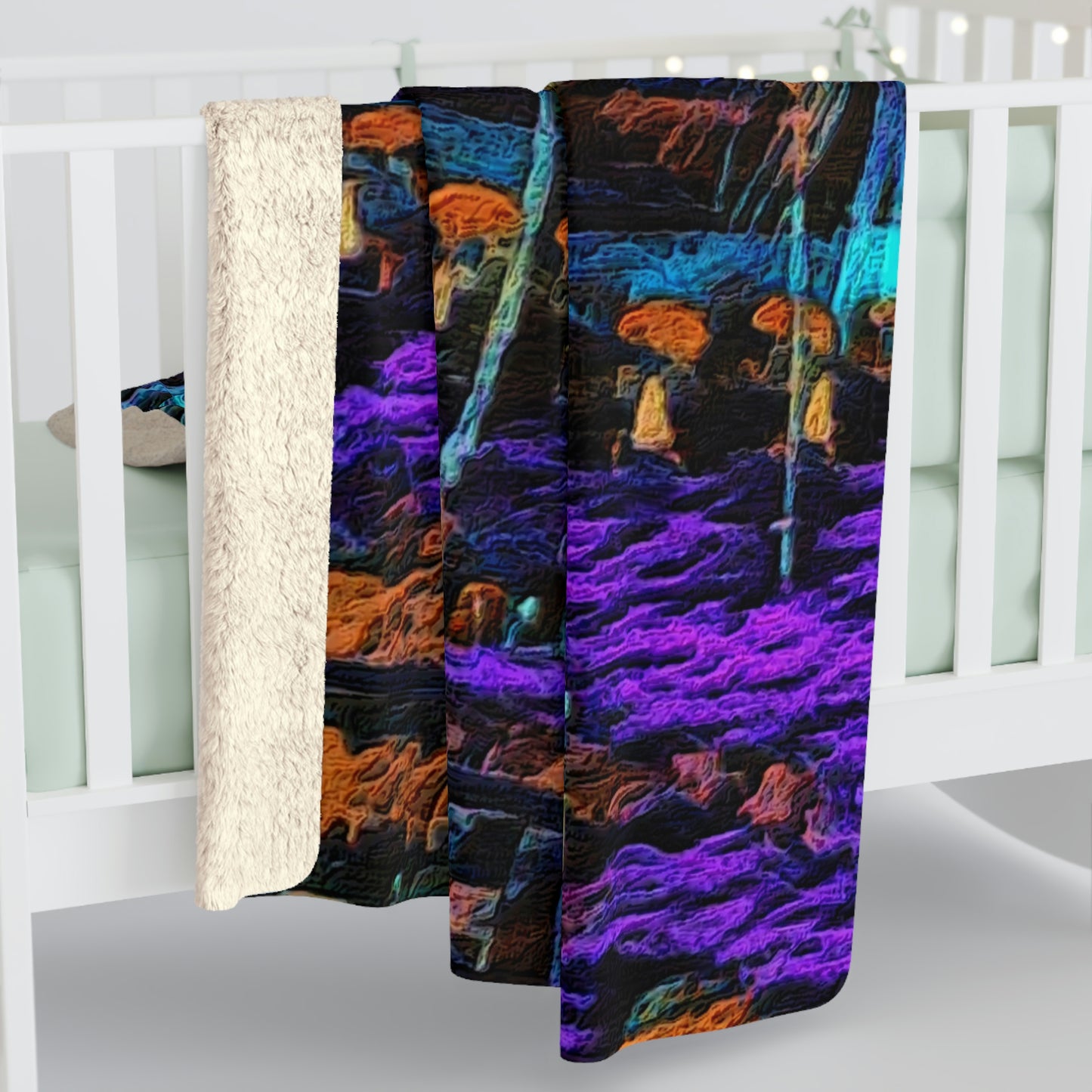 Sherpa Fleece Blanket ... "The Royal Hawai'ian: Waikiki Beach_Beach" ... Honolulu, HI ... October 2014 (Halloween) ... Original Works ...