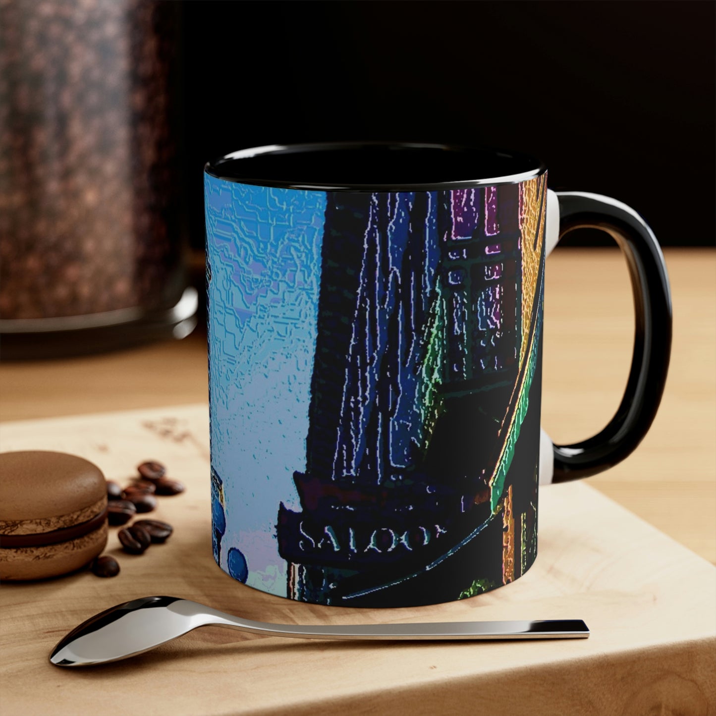 Accent Coffee Mug, 11oz ...  Pioneer Square & Smith Tower ... 'That World Famous View' ... Colleague Supplied Photo ... Original Works ...