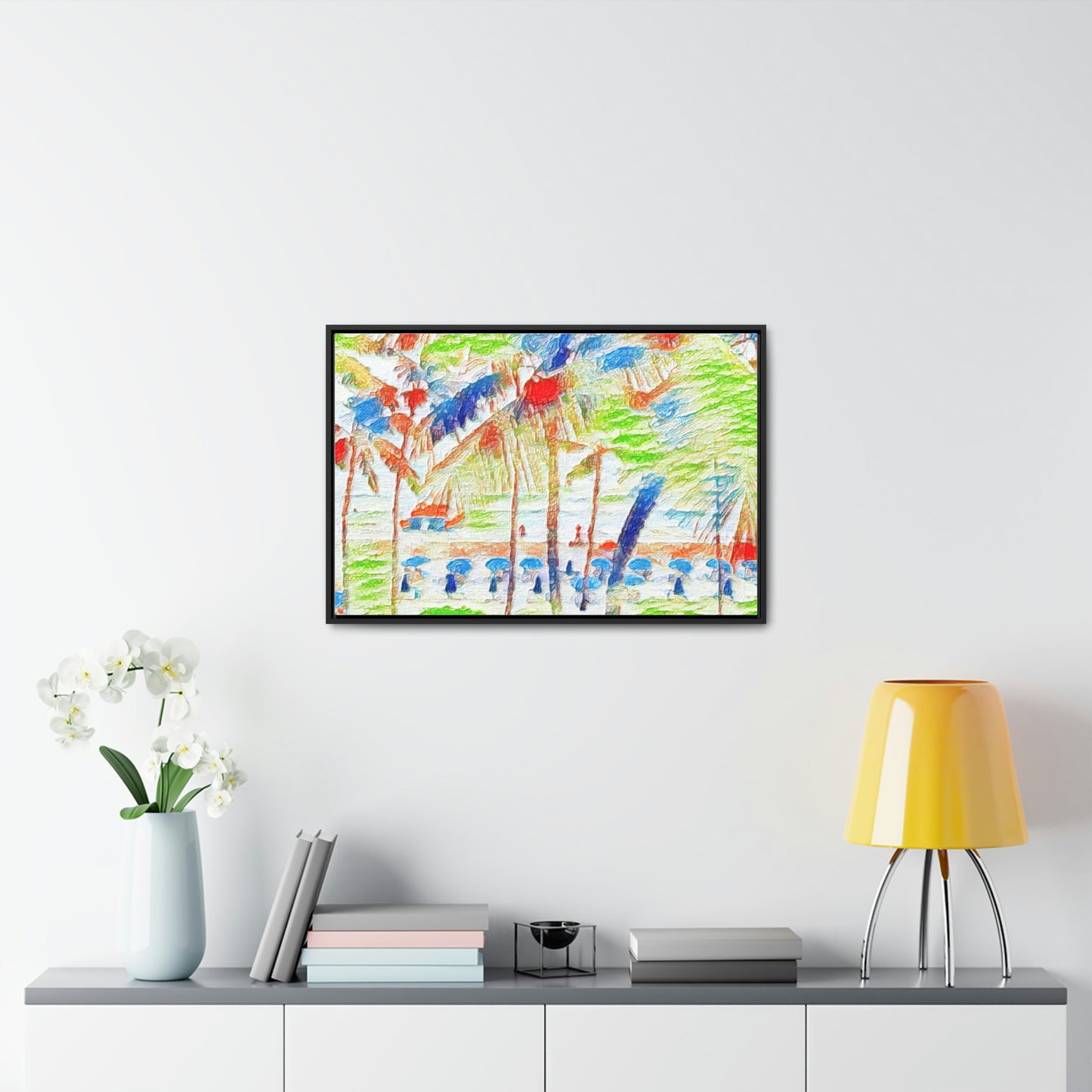 Gallery Canvas Wraps, Horizontal Frame ... "The Royal Hawai'ian: Waikiki Beach_Beach" ... Honolulu, HI ... Ocotber 2014 (Halloween) ... Original Works ...