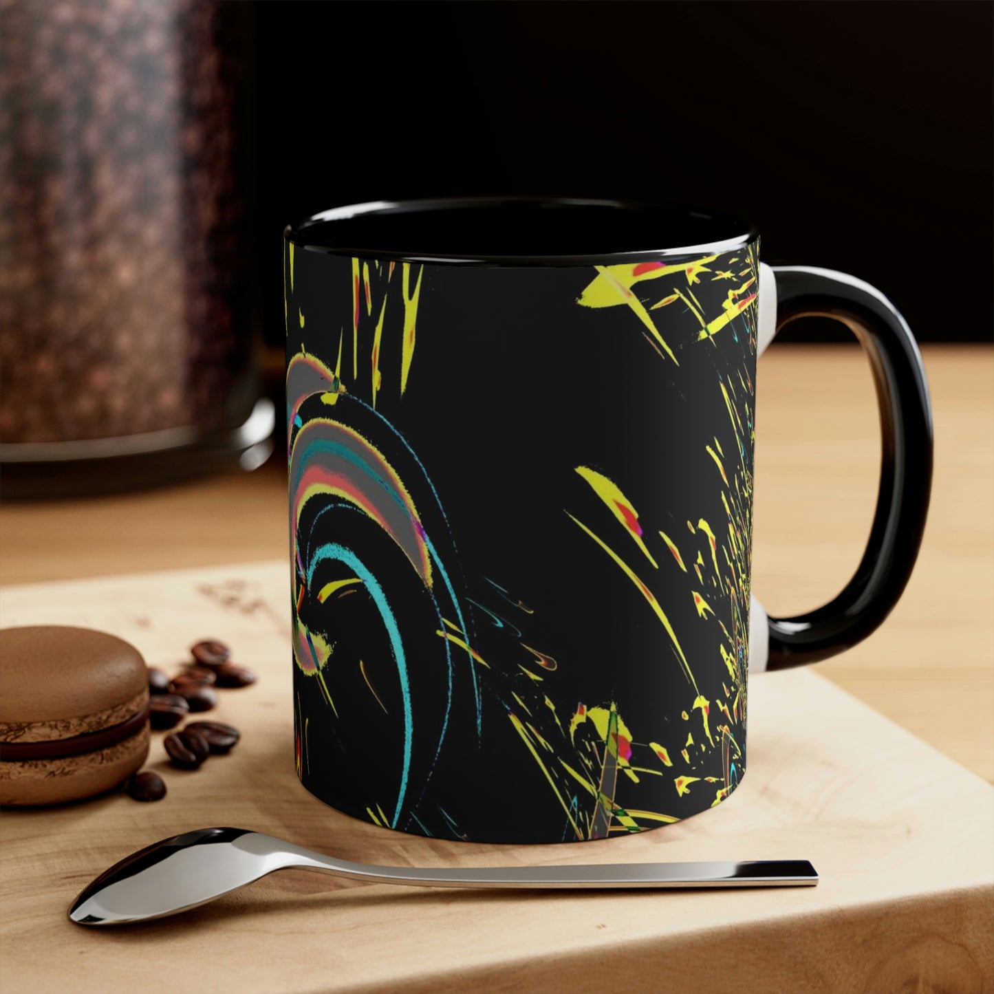 Accent Coffee Mug, 11oz ... "Waning Moon" ... Central Idaho ... October 2022 ... Rendering Time: 22 Hours ... Original Works ...