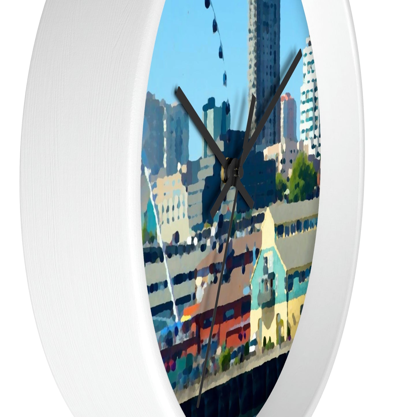 Wall clock ... That Classic Wheel ... 'Seattle's Wheel' ... & Old Classic Waterside Vendors ...  'Family Archives' ... Original Works ...