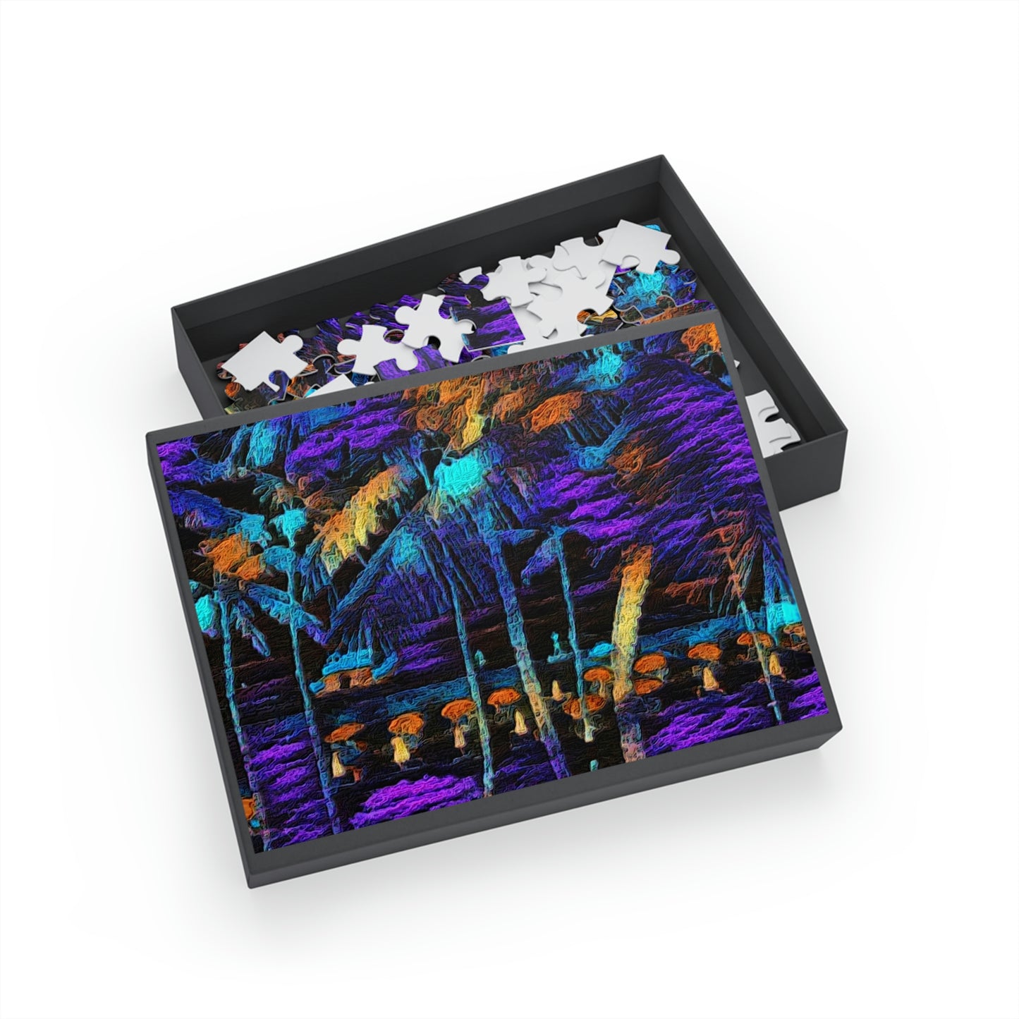 Puzzle (96, 252, 500, 1000-Piece) ... "The Royal Hawai'ian: Waikiki Beach_Beach" ... Honolulu, HI ... Ocotber 2014 (Halloween) ... Original Works ...