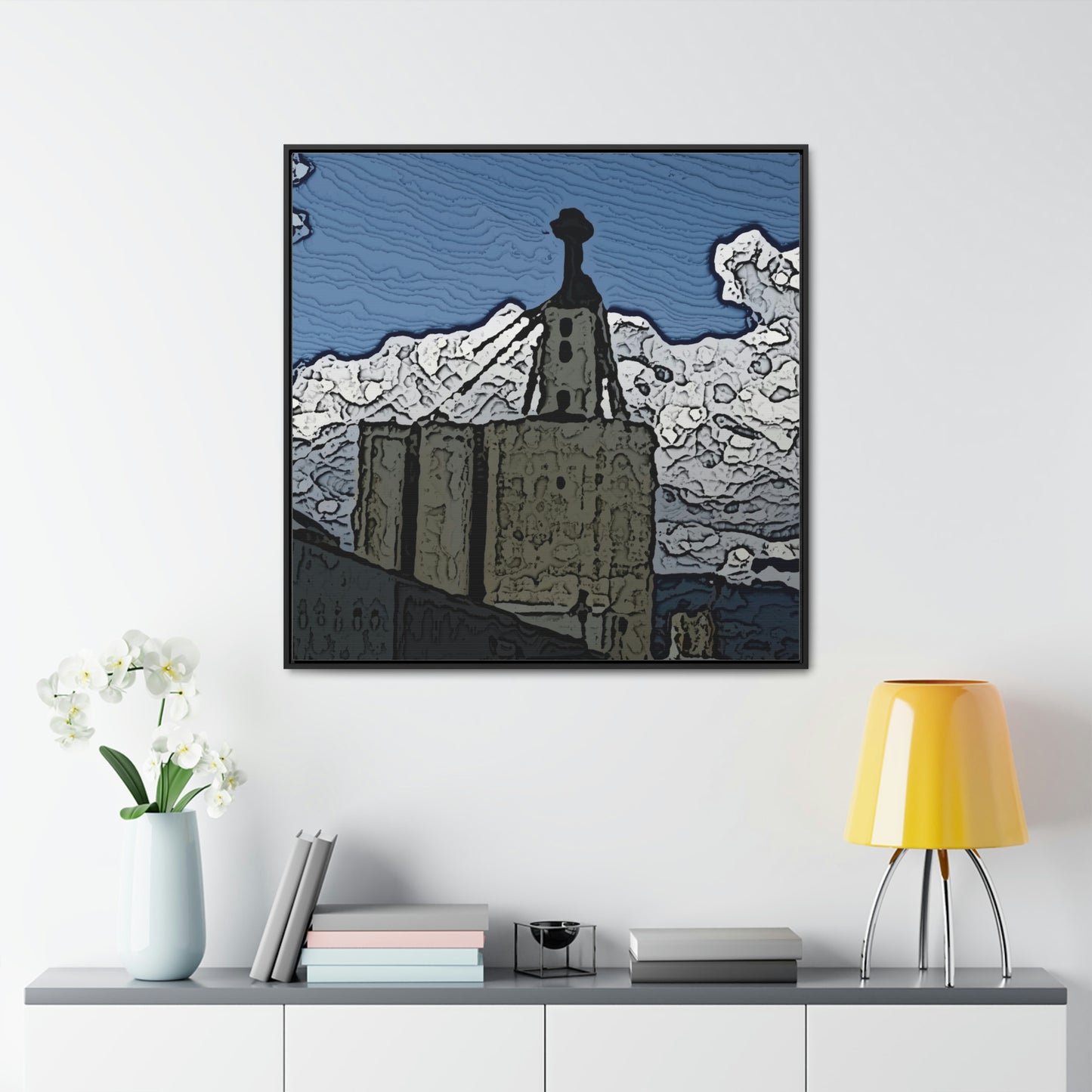 Gallery Canvas Wraps, Square Frame ..."ICP: Idaho County Propane ... 'Production Facilities Grangeville, Idaho' ... "  Original Works: Rendering Time: 10 Hours ...