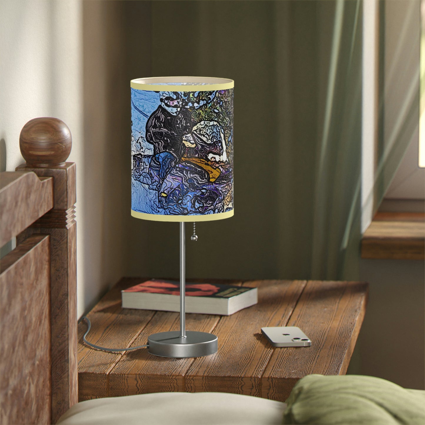 Lamp on a Stand, US|CA plug ... Blasting Through-The-Powder ... 'Central Idaho Mounains ... ' 2Dec22 ...