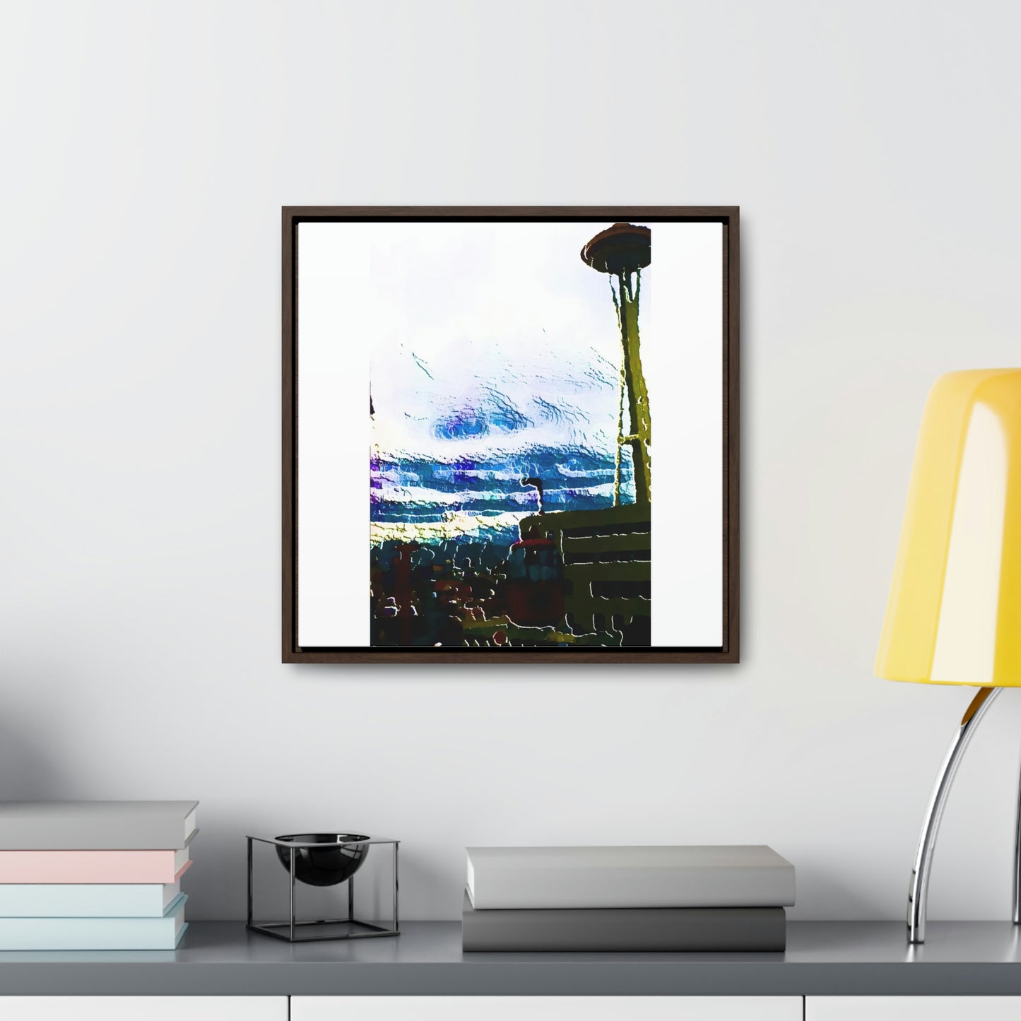 Gallery Canvas Wraps, Square Frame ... Air Tram-Way Gondola & Seattle Space Needle: Seattle World's Fair: 1962 ... Original Works ...