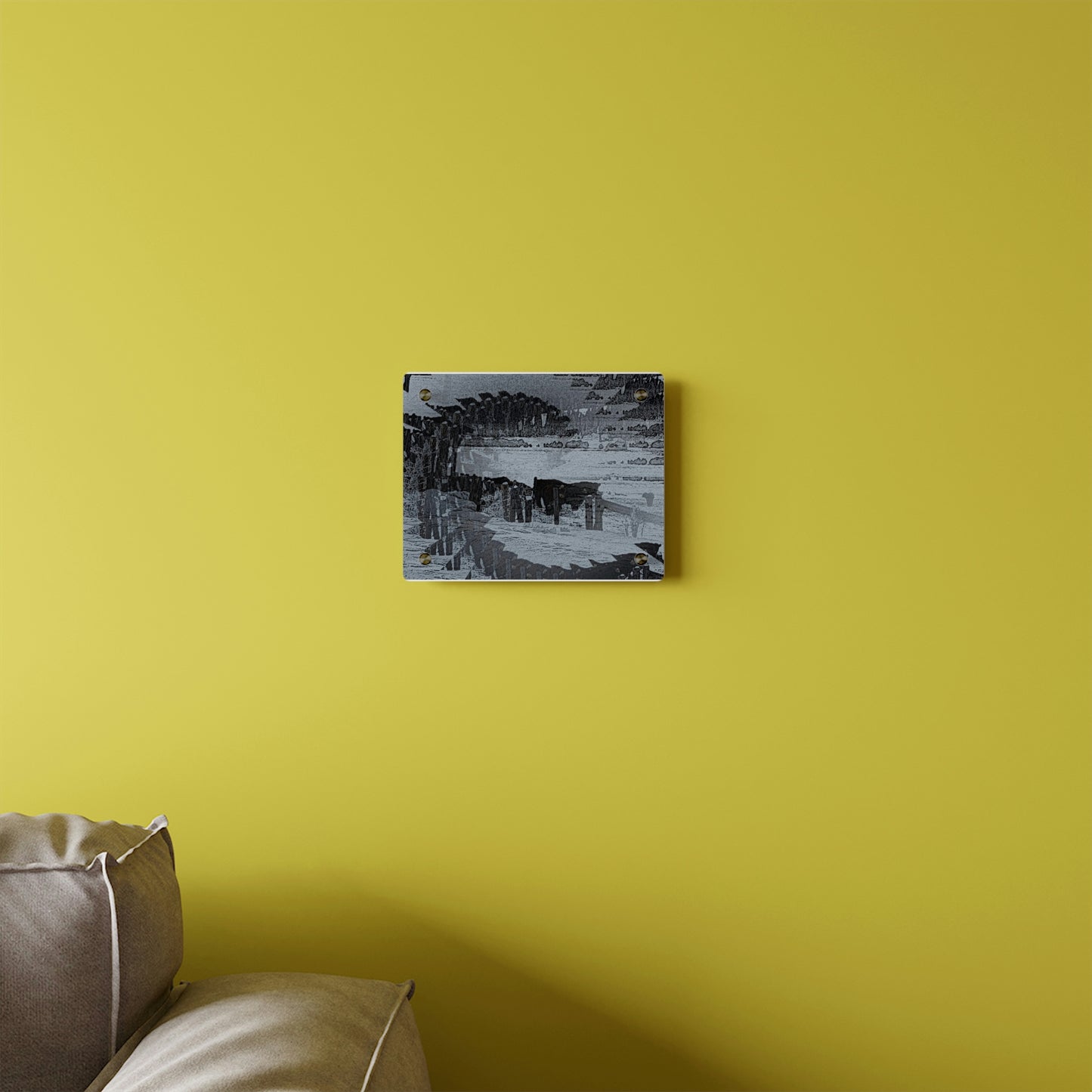 Acrylic Wall Art Panels ... A Quiet Morning ... "Along The Red River & Nature Preserve Plateau" ... Jan23 ... Original Works ...