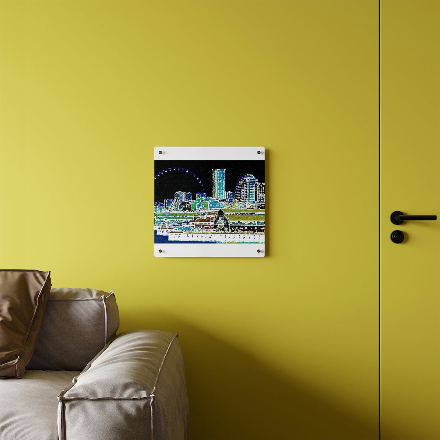 Acrylic Wall Art Panels ... That Classic Wheel ... 'Seattle's Wheel' ... & An Old Classic Waterside Vendors ...  'Family Archives' ... Original Works ...