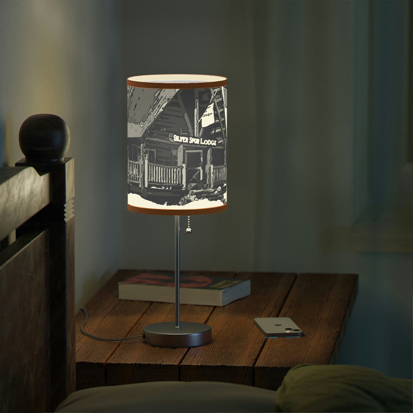 Lamp on a Stand, US|CA plug ... A Beautiful Lodge & Back-Country Outfitter In A Mountain Town ... 'Dixie, Idaho, November 2022' ... Original Works ...
