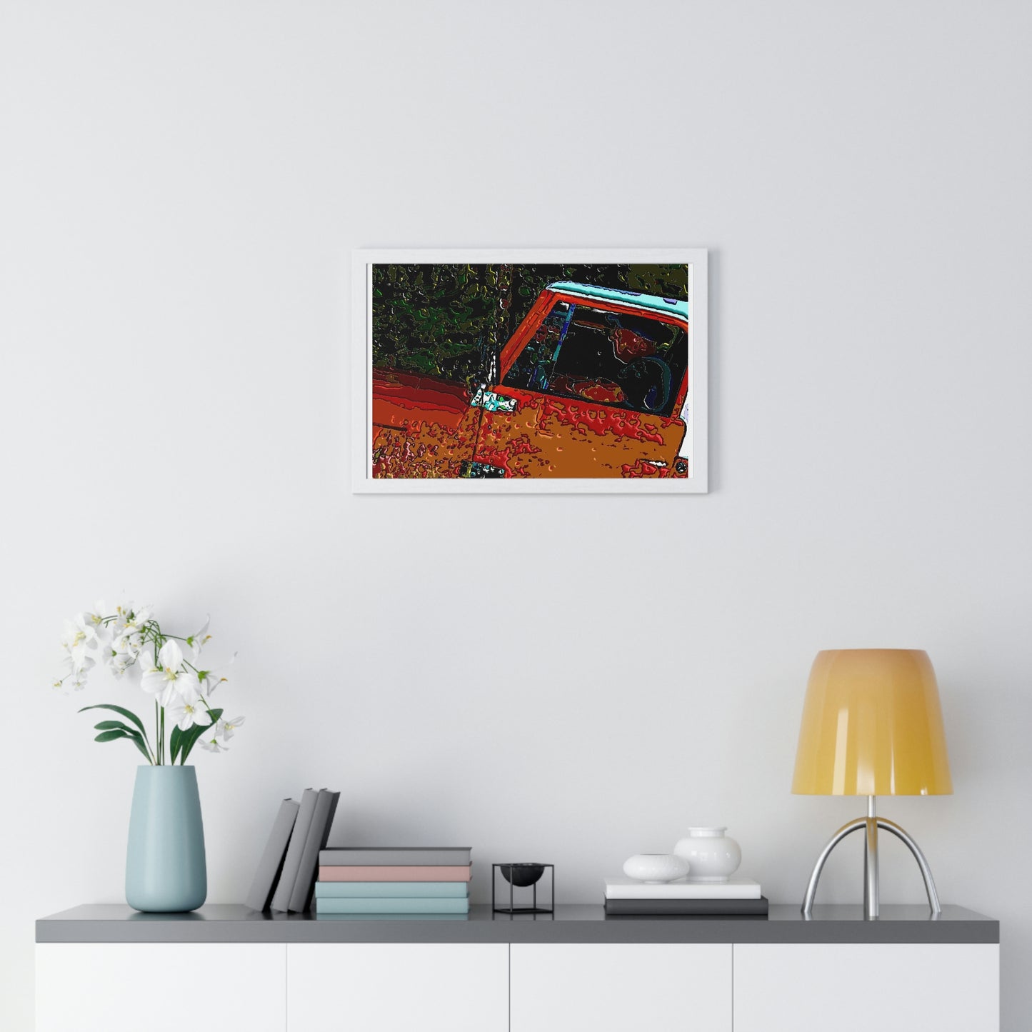 Premium Framed Horizontal Poster ... How-To-Drive-Idaho's-Mountain_Roads ... "Like A Professional" ... "Truckin' Like The Doo-Dah-Man" ...