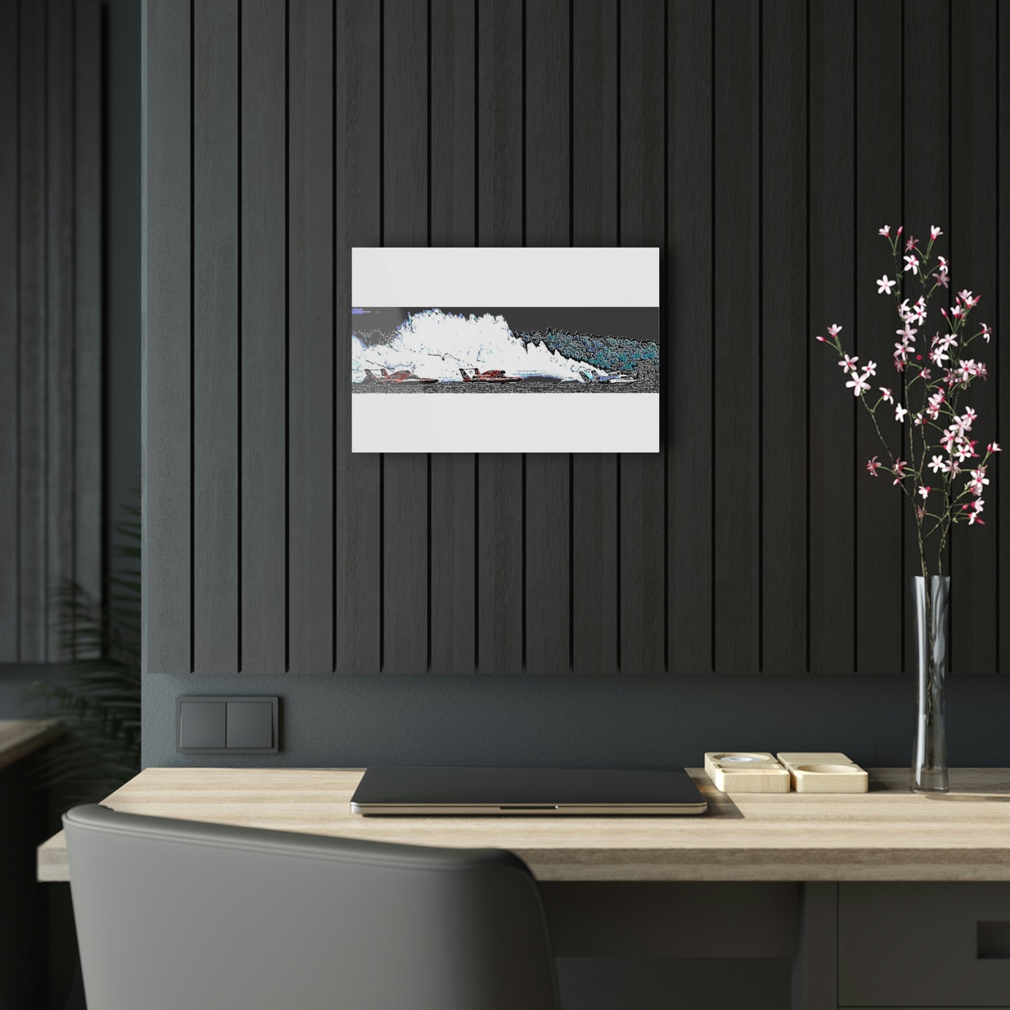 Acrylic Prints ... Seattle Columbia Cup On Lake Washington ... "Dave Wilcox Heads For The Win" ... Associate Gift-Photo ... Original Works ...