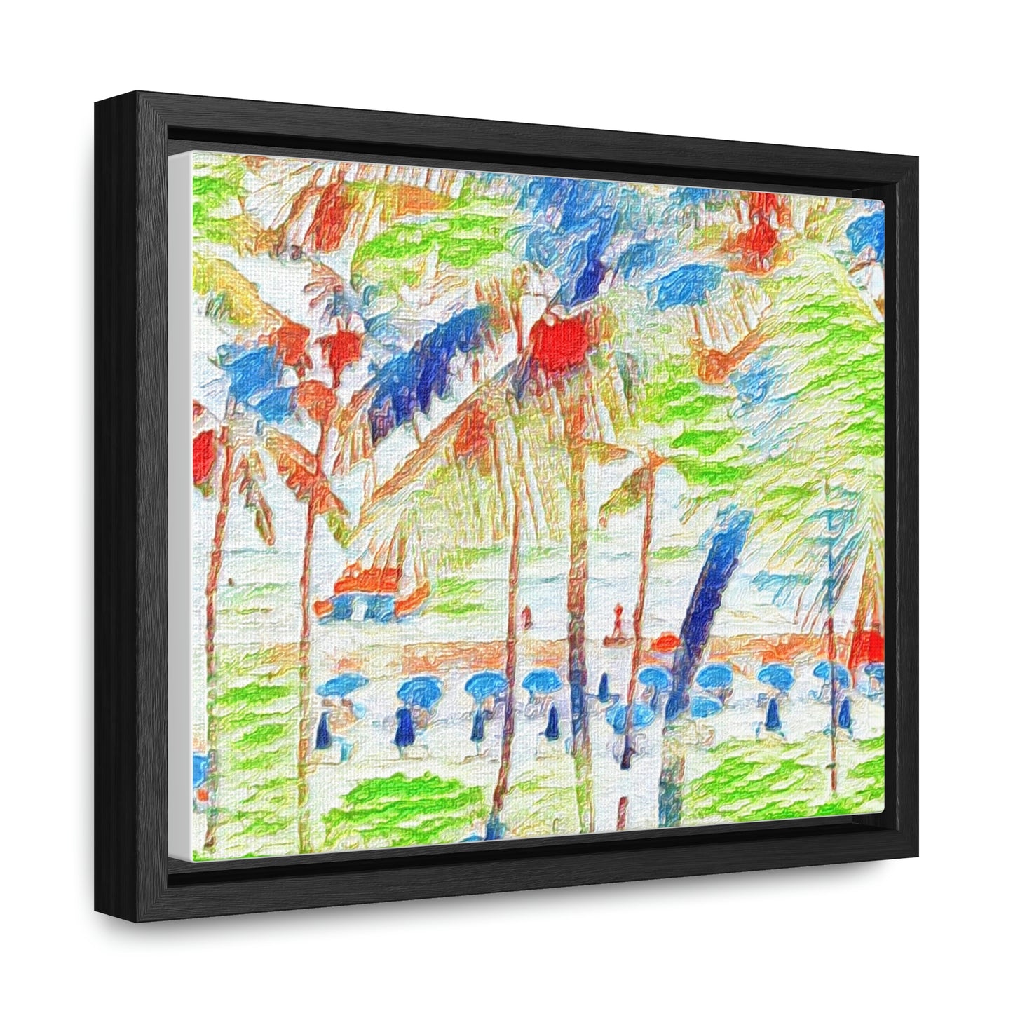 Gallery Canvas Wraps, Horizontal Frame ... "The Royal Hawai'ian: Waikiki Beach_Beach" ... Honolulu, HI ... Ocotber 2014 (Halloween) ... Original Works ...