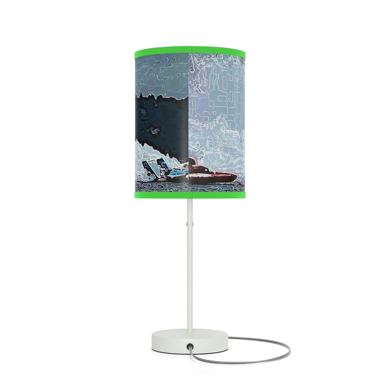 Lamp on a Stand, US|CA plug ... Seattle Columbia Cup On Lake Washington ... "Dave Wilcox Heads For The Win" ... Associate Gift-Photo ... Original Works ...